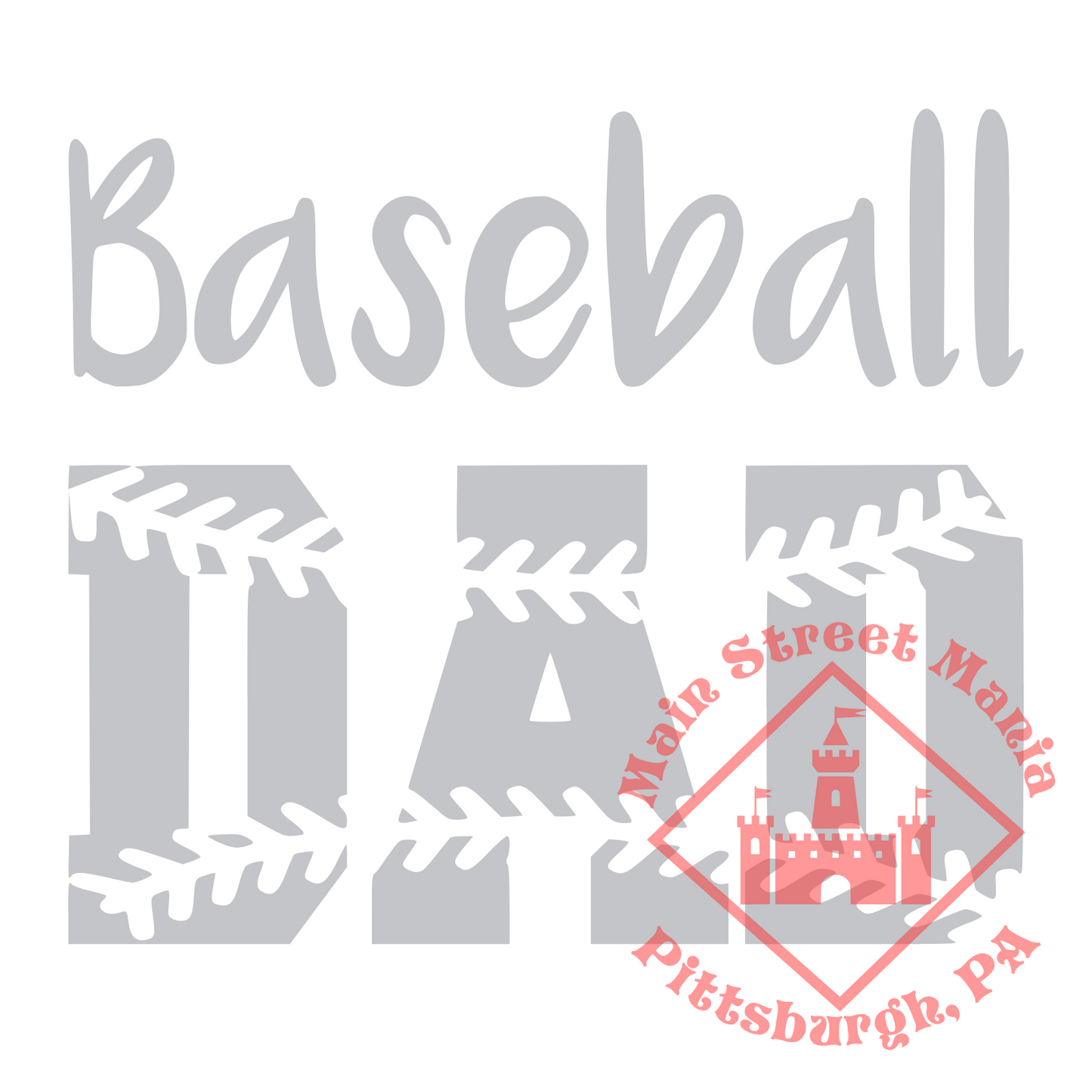 Baseball Dad Sticker Decal