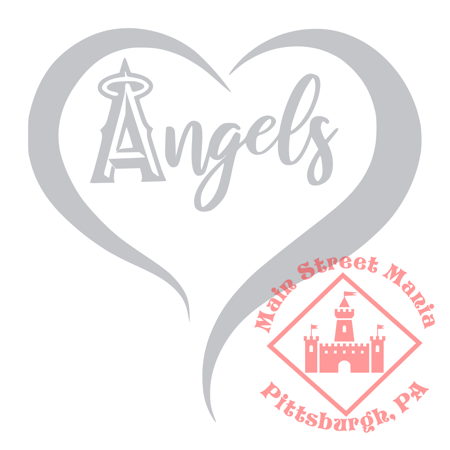 Angels Heart Sticker Decal