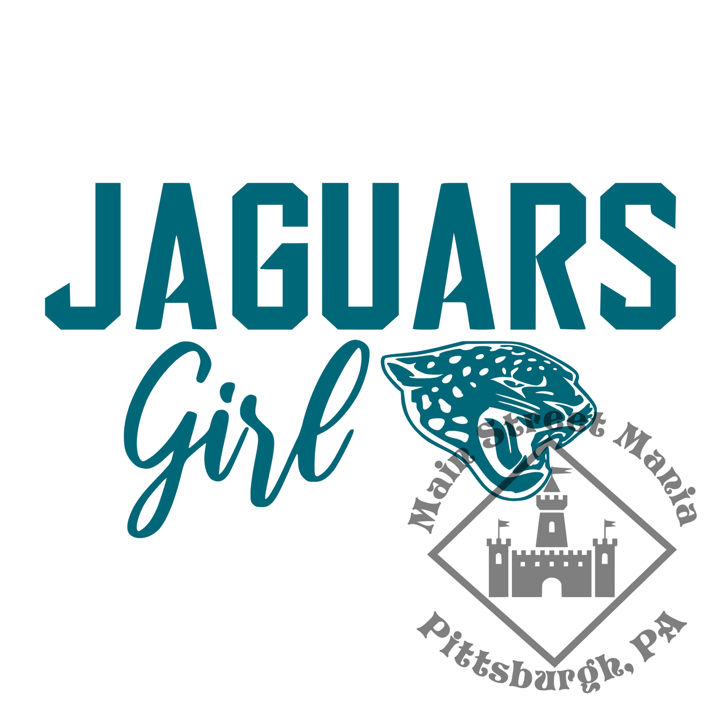 Jaguars Girl Sticker Decal