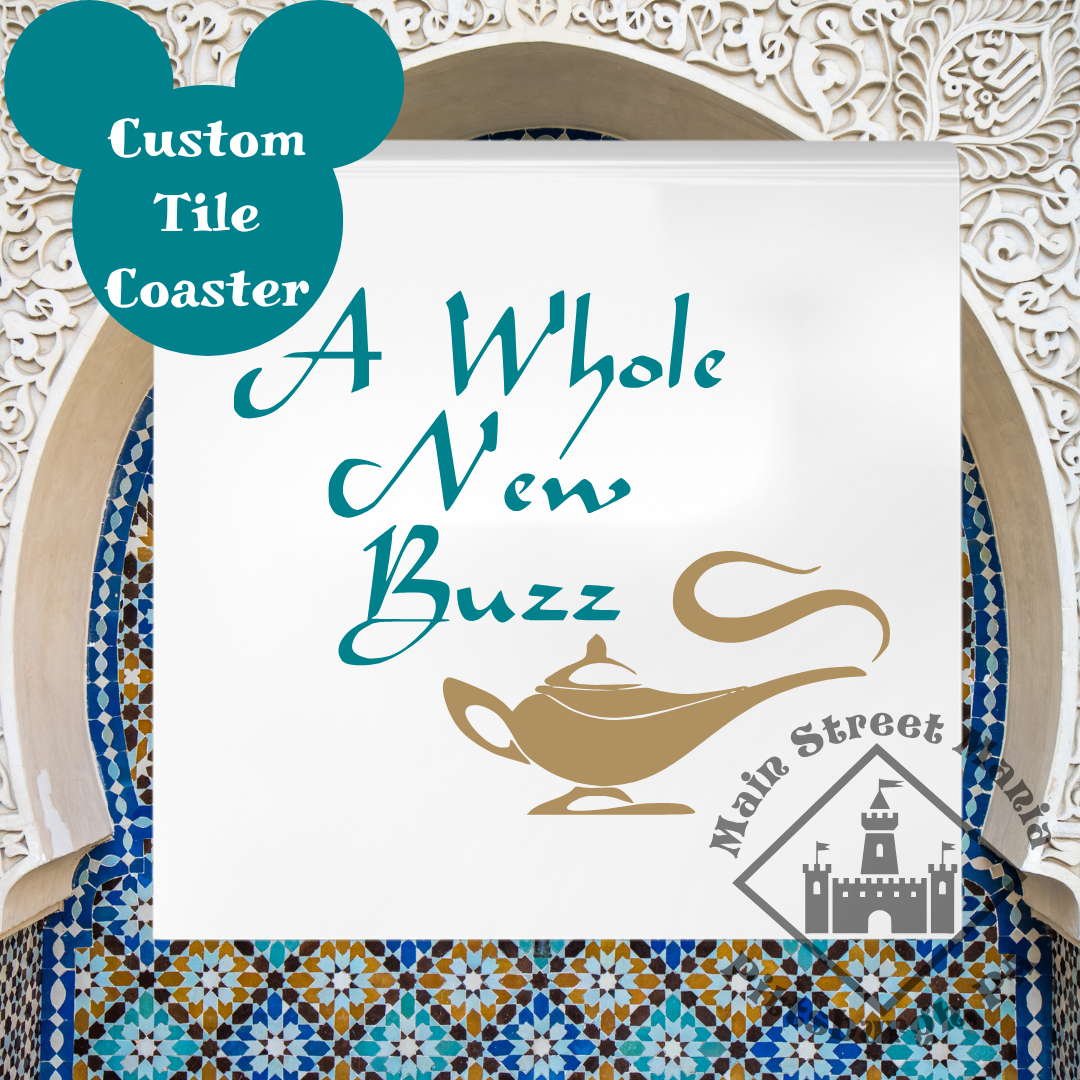 A Whole New Buzz Tile Coaster
