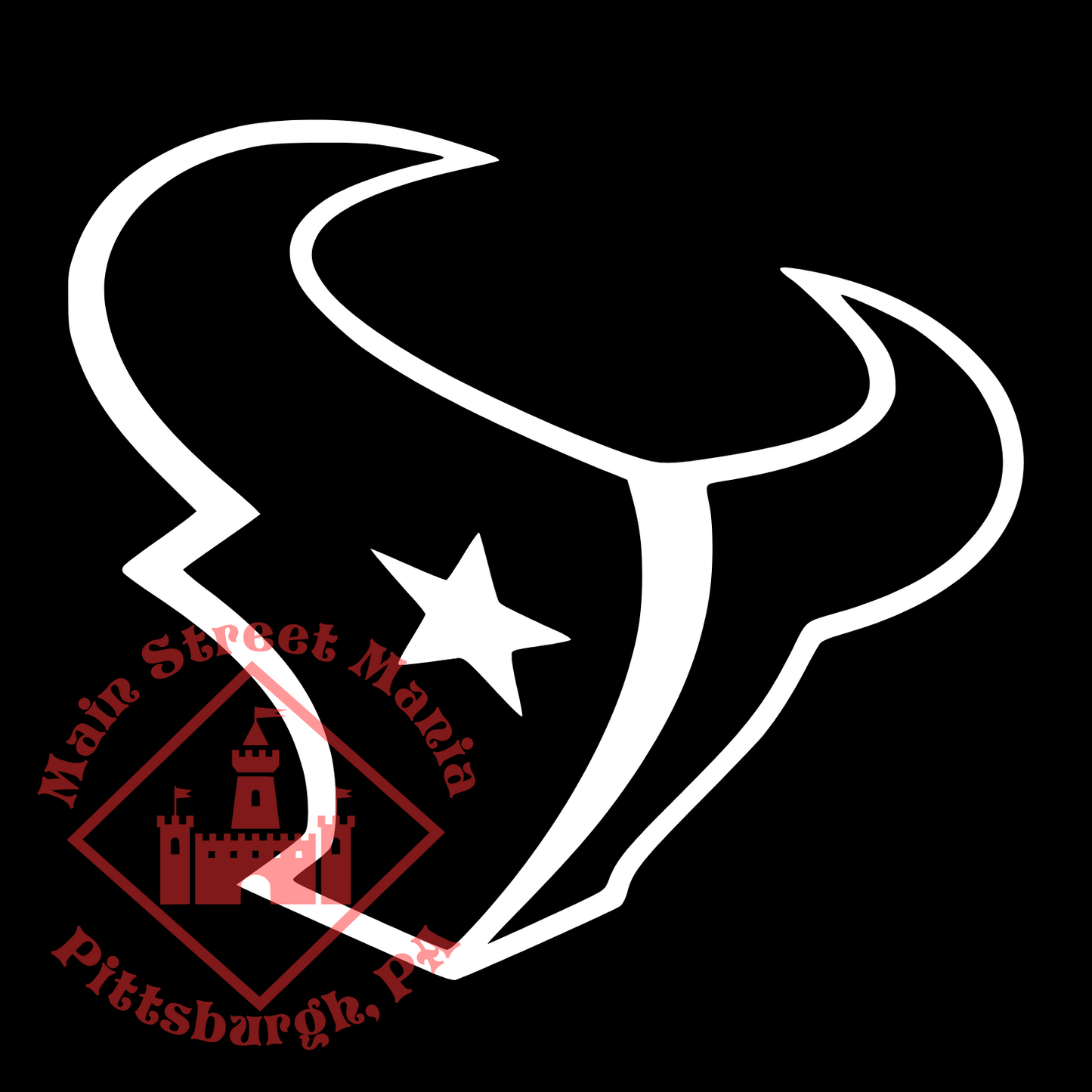 Houston Texans Bull Logo Sticker Decal