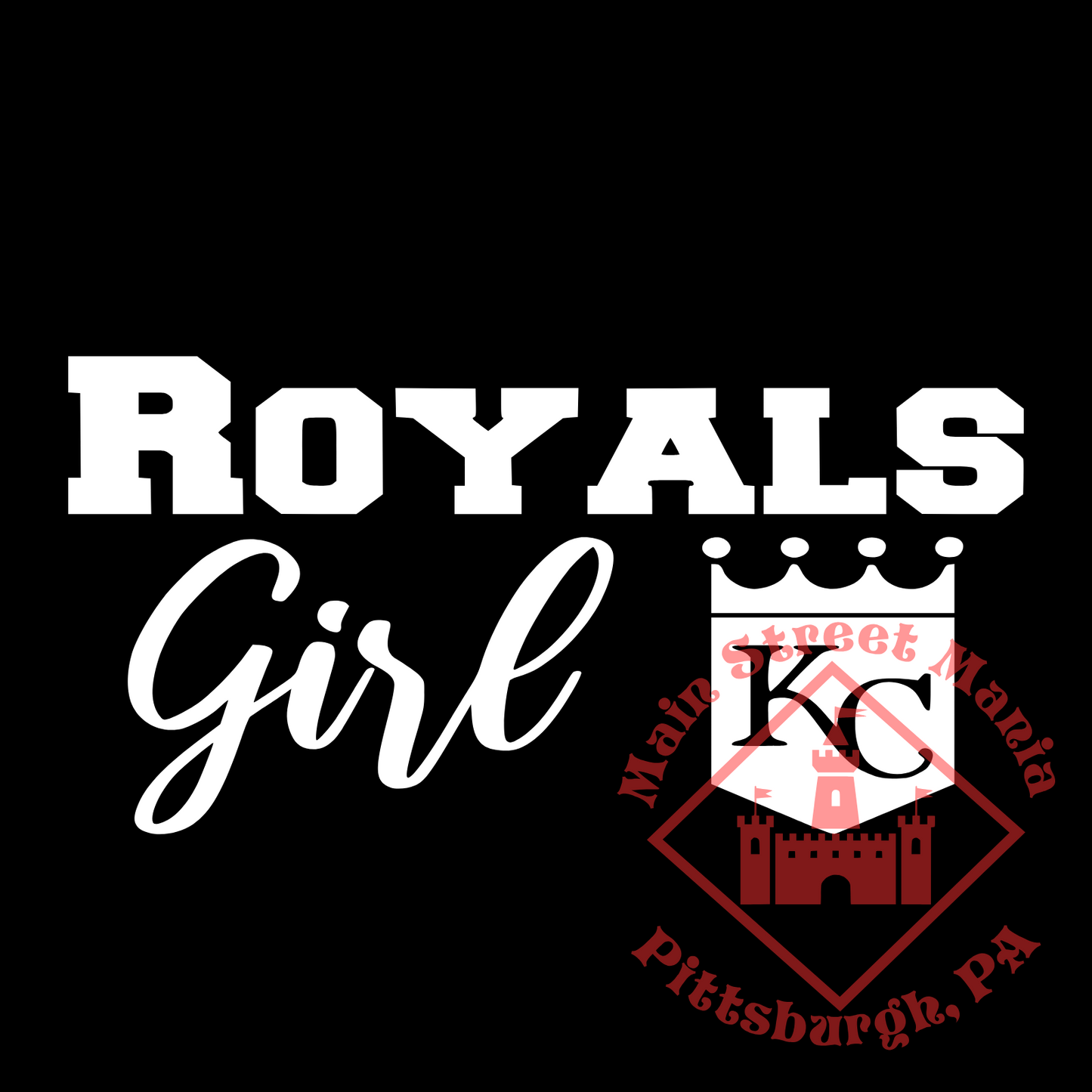 Kansas City Royals Girl Sticker Decal