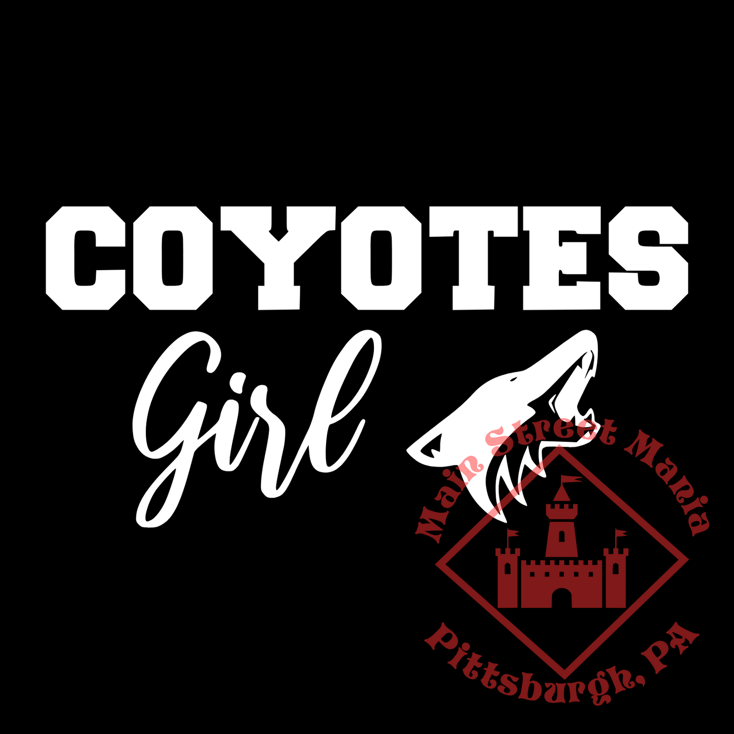 Coyotes Girl Sticker Decal