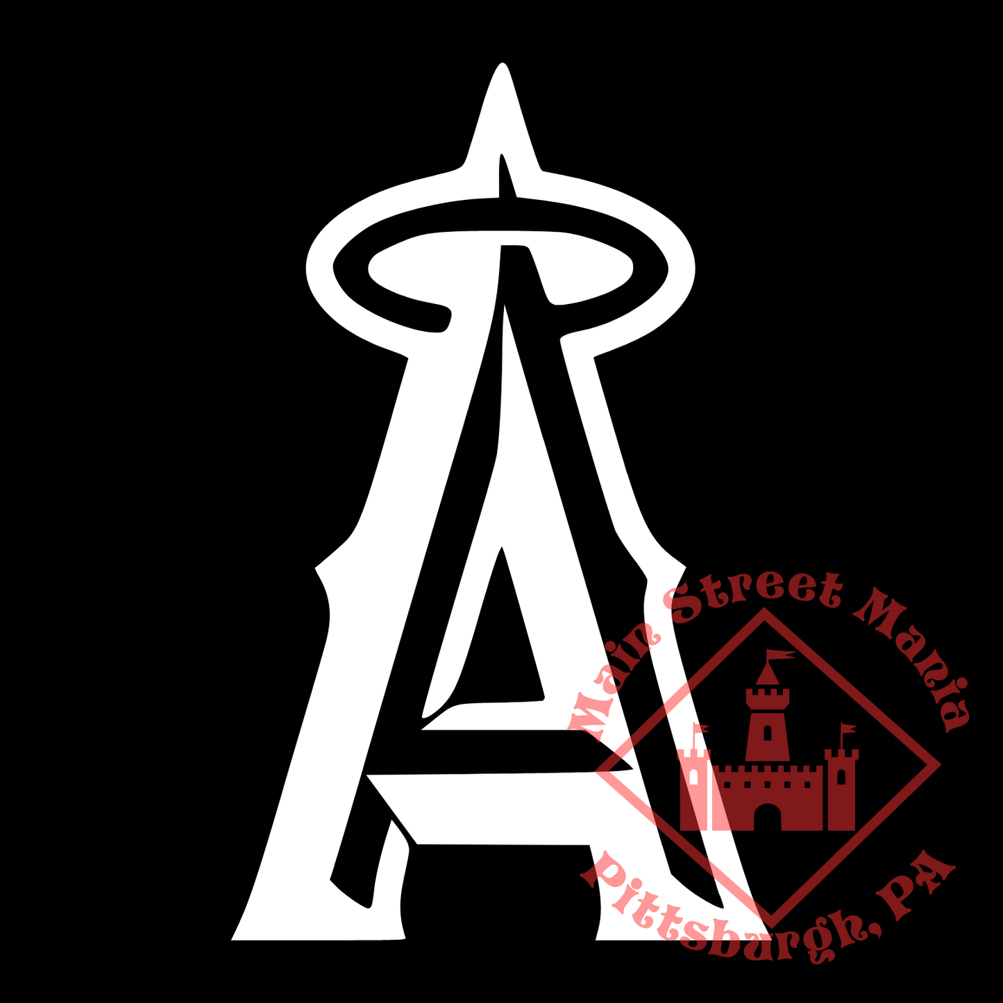 Angels A Logo Sticker Decal
