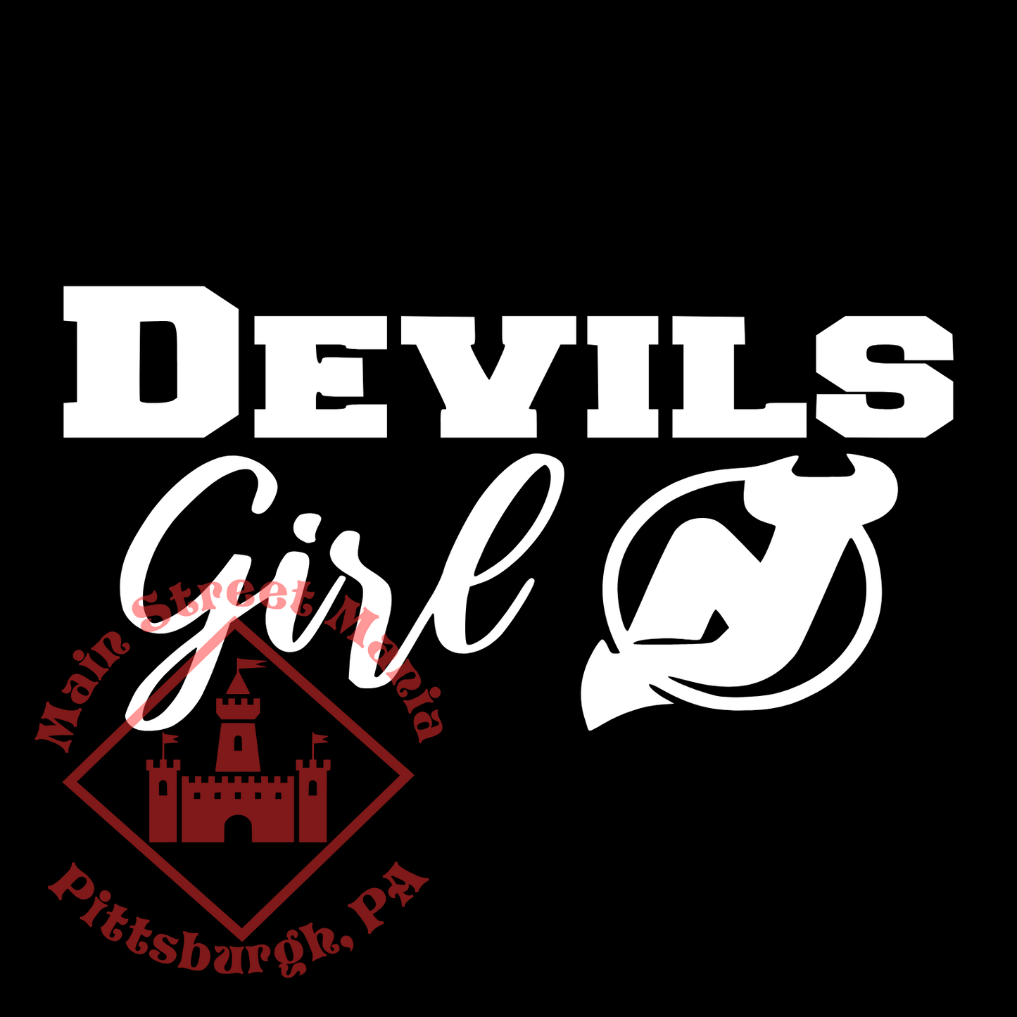 Devils Girl Sticker Decal