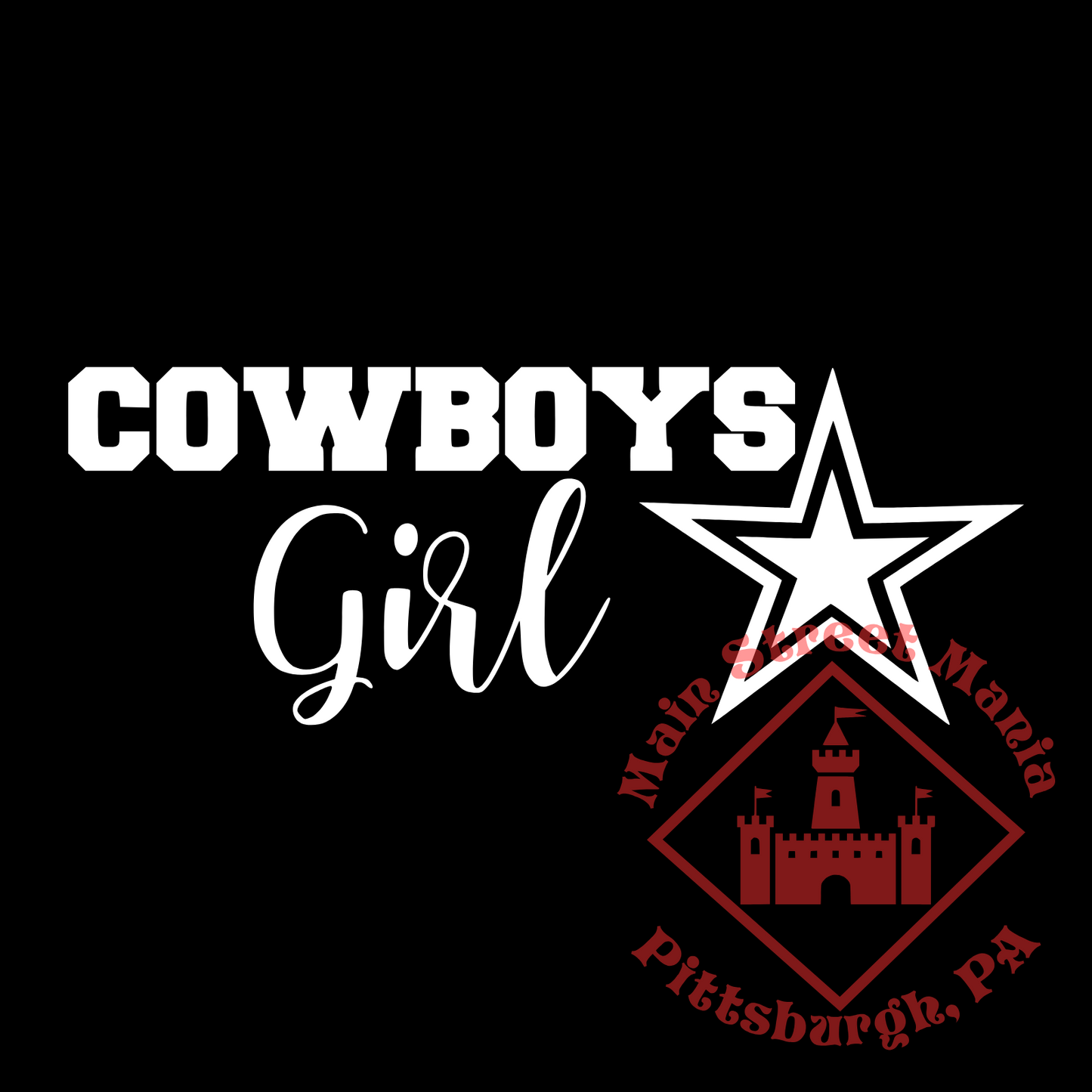 Cowboys Girl Sticker Decal