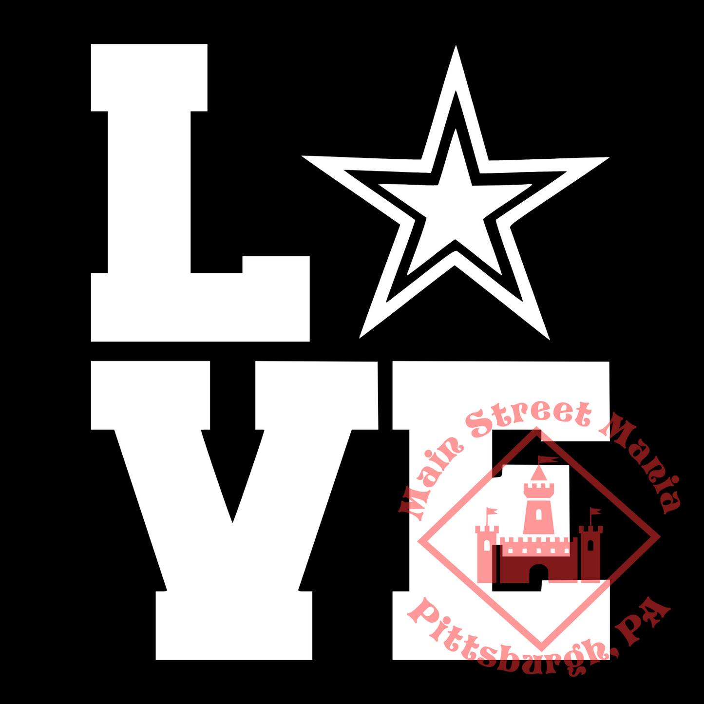 Cowboys Love Sticker Decal