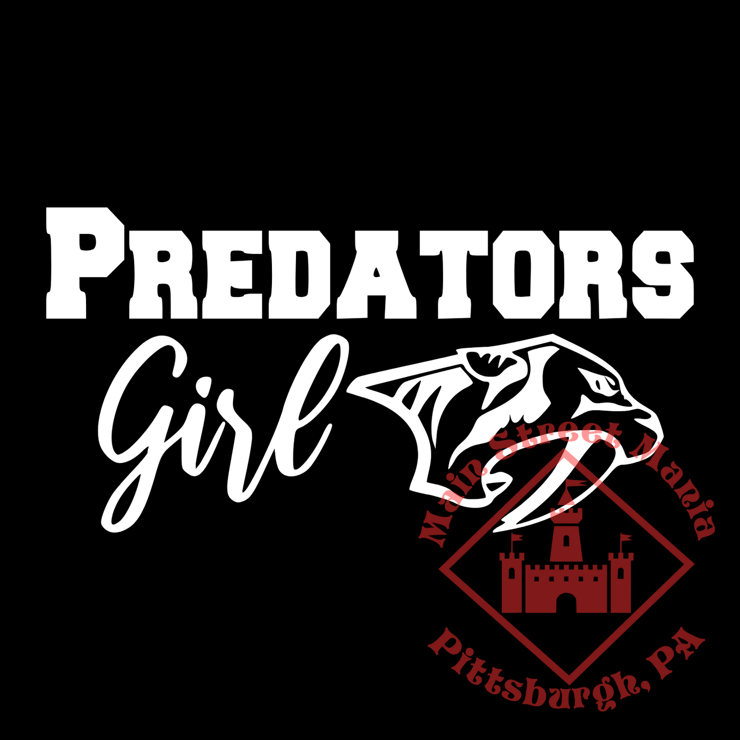 Predators Girl Sticker Decal