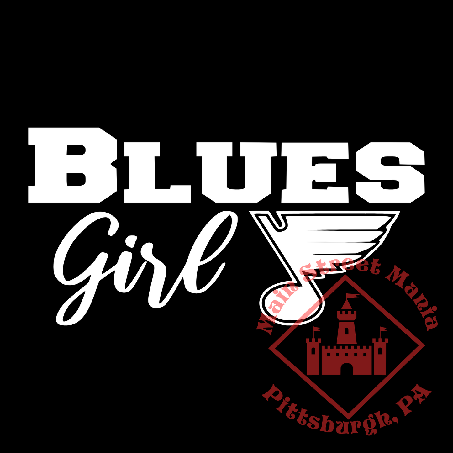 Blues Girl Sticker Decal