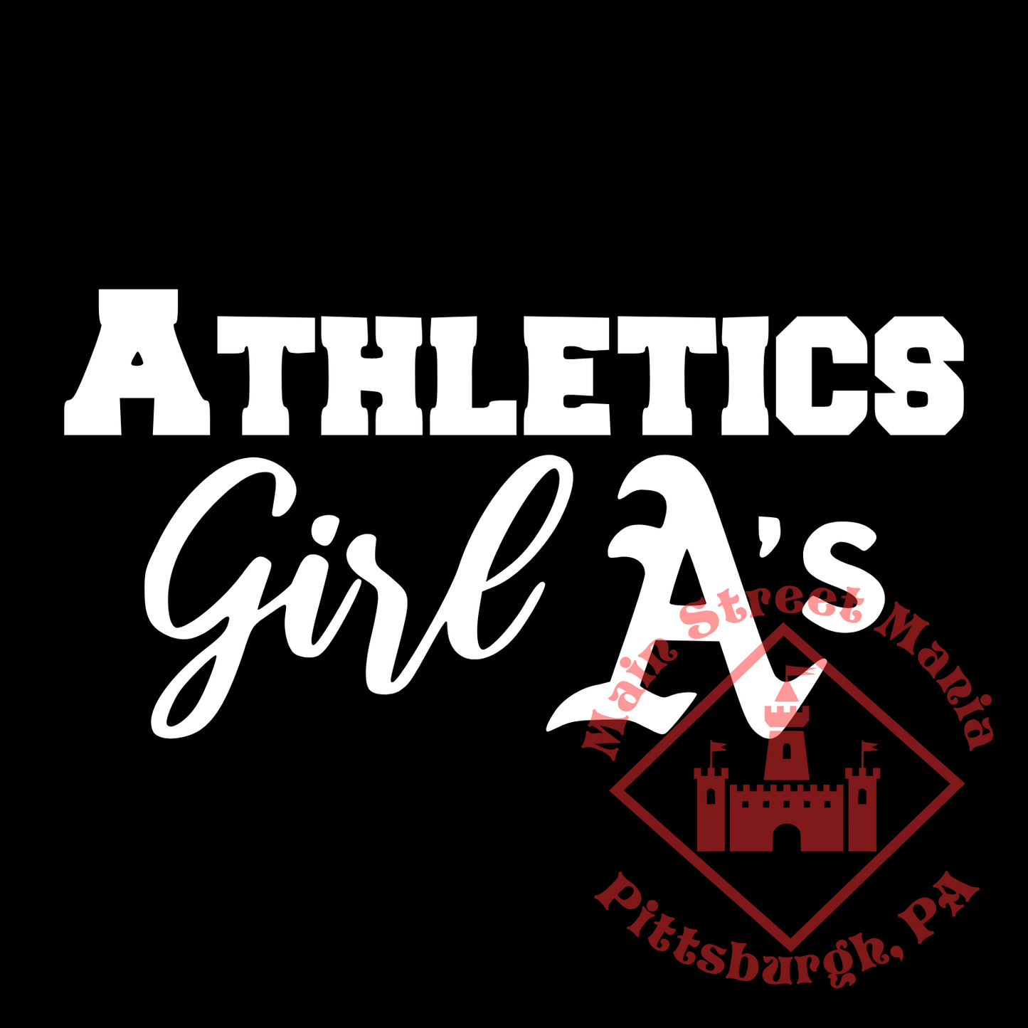 A's Girl Sticker Decal