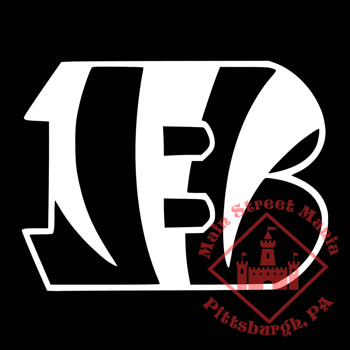 Bengals B Logo Sticker Decal