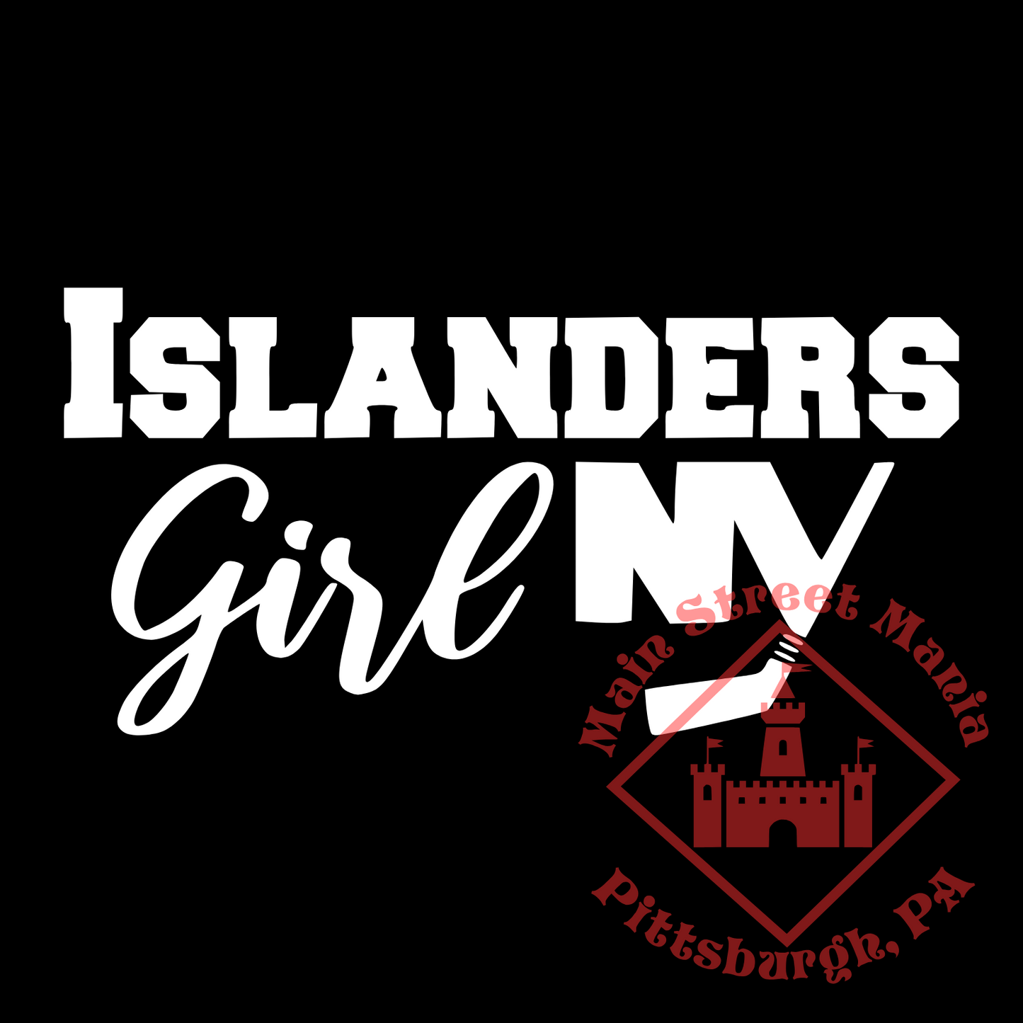 Islanders Girl Sticker Decal