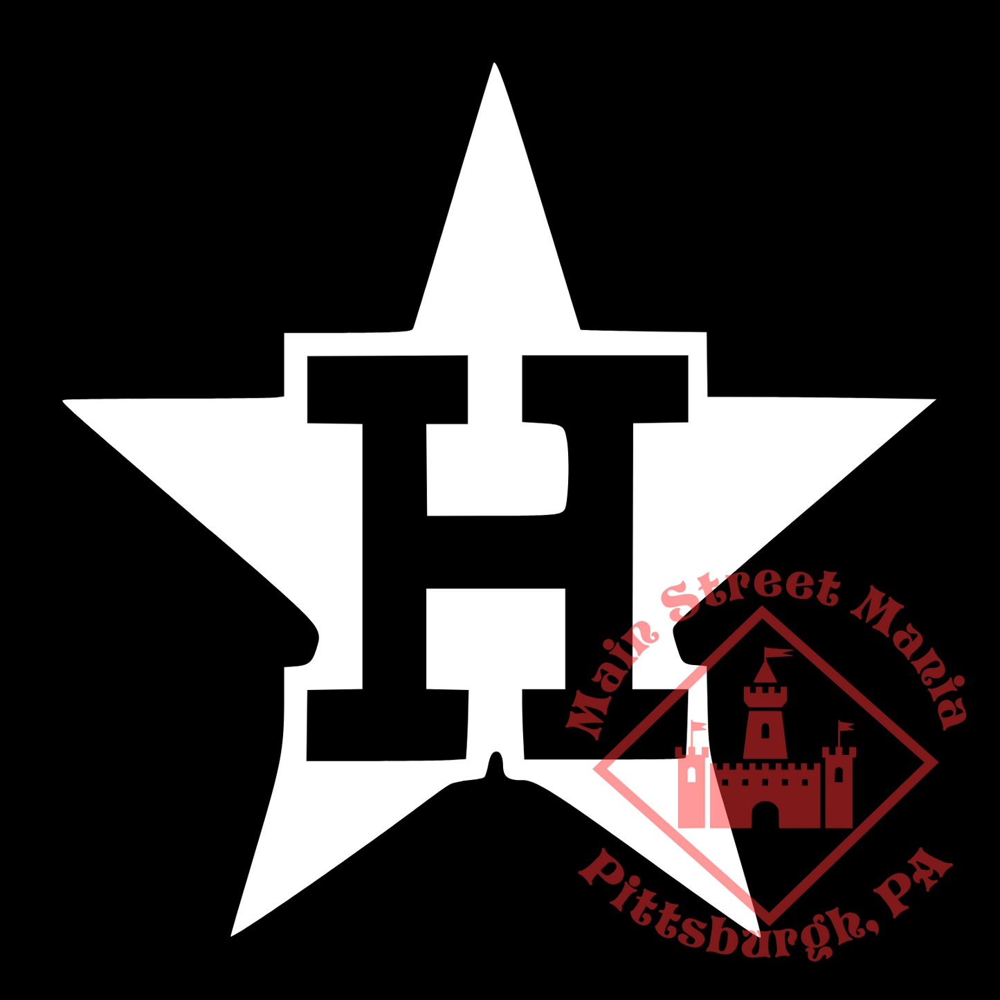 Astros Star Logo Sticker Decal