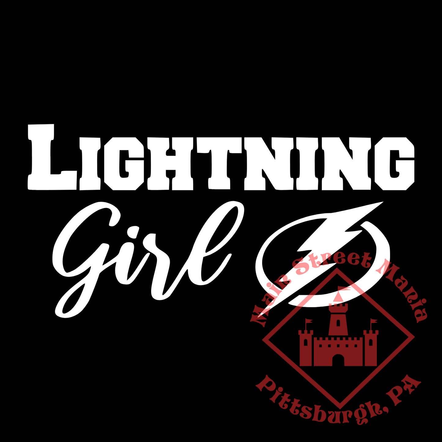 Lightning Girl Sticker Decal