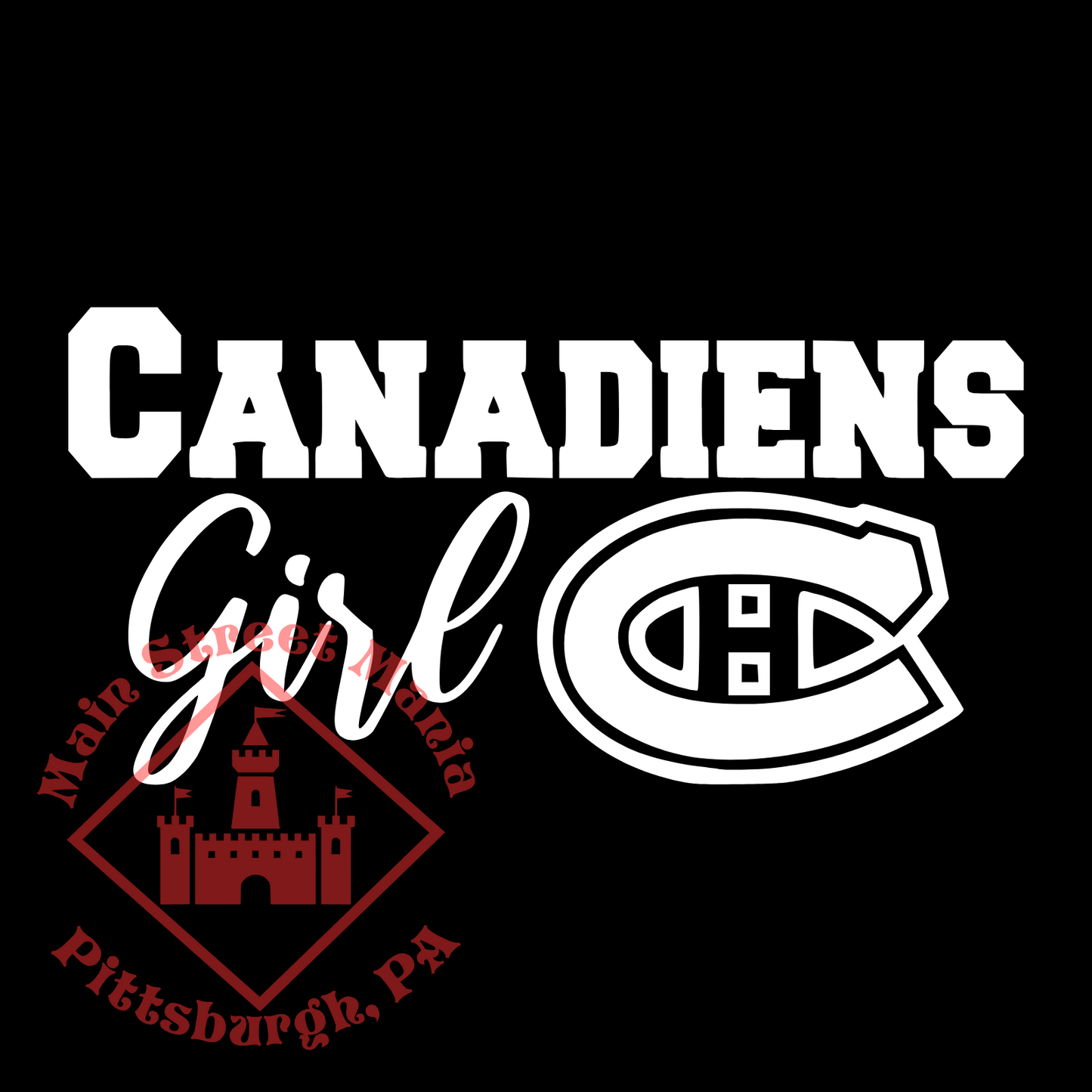 Canadiens Girl Sticker Decal