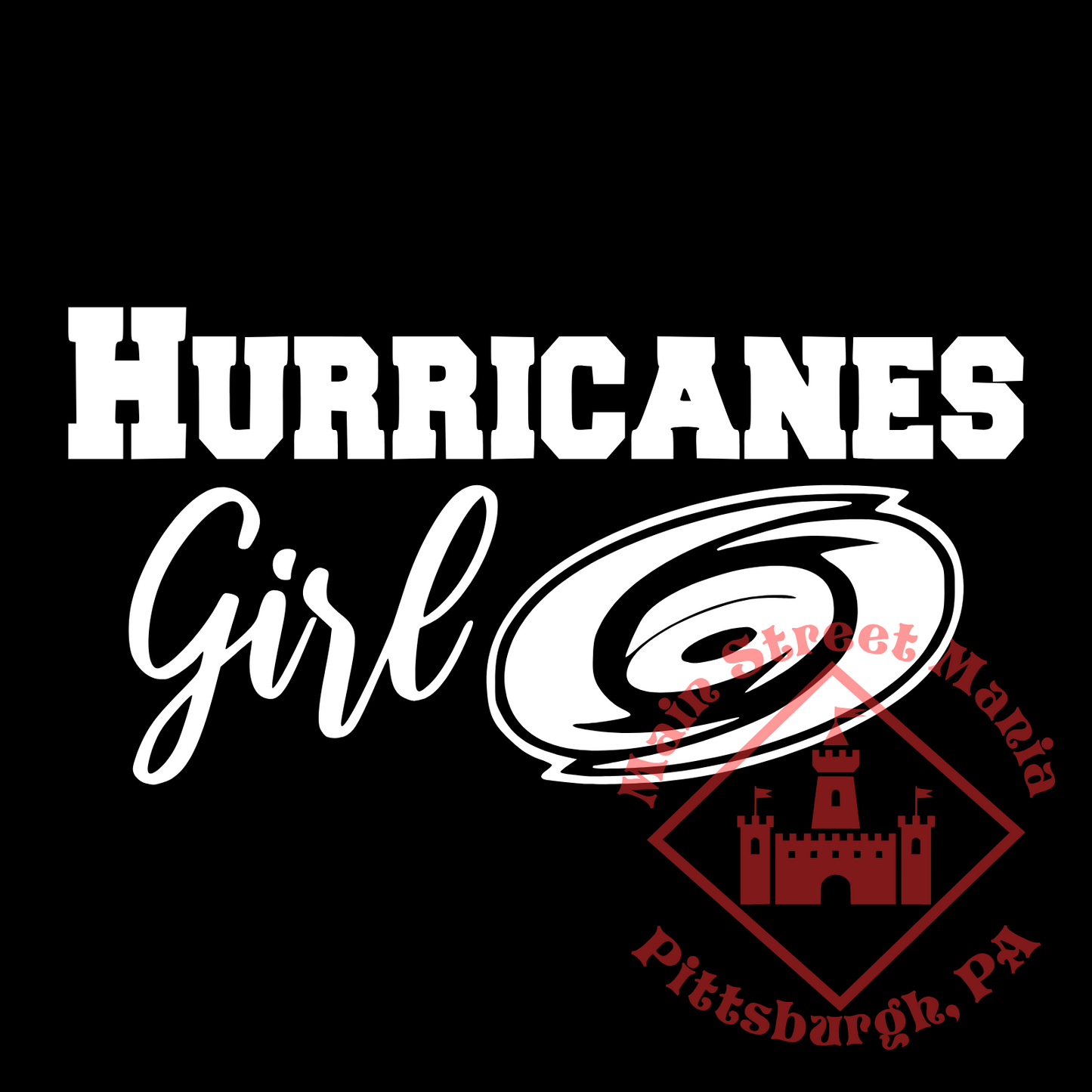 Hurricanes Girl Sticker Decal