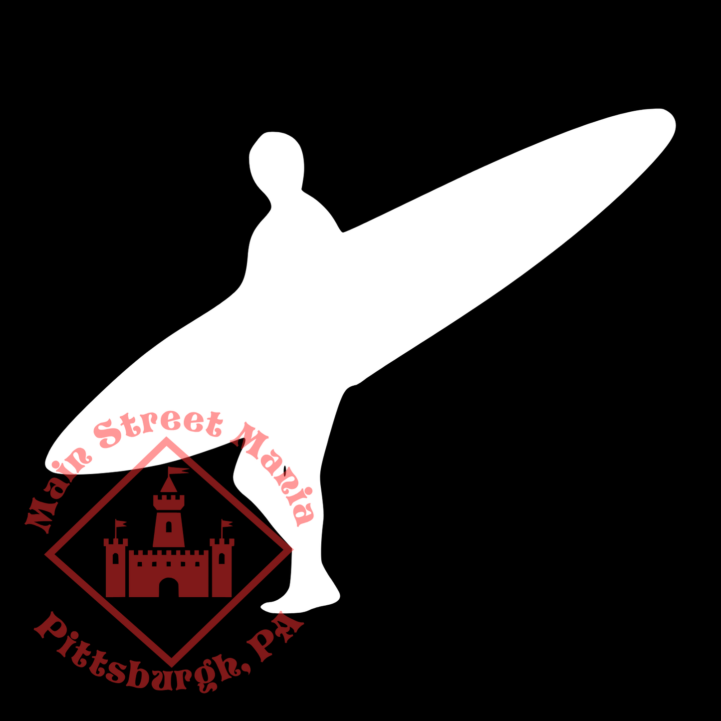 Long Board Surfer Sticker Decal