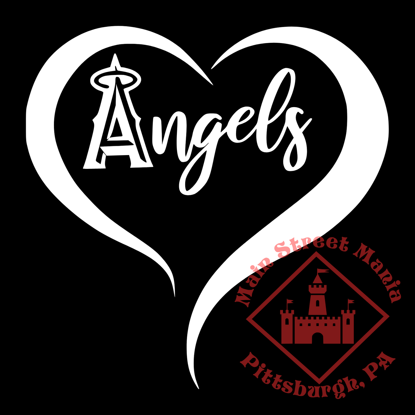 Angels Heart Sticker Decal