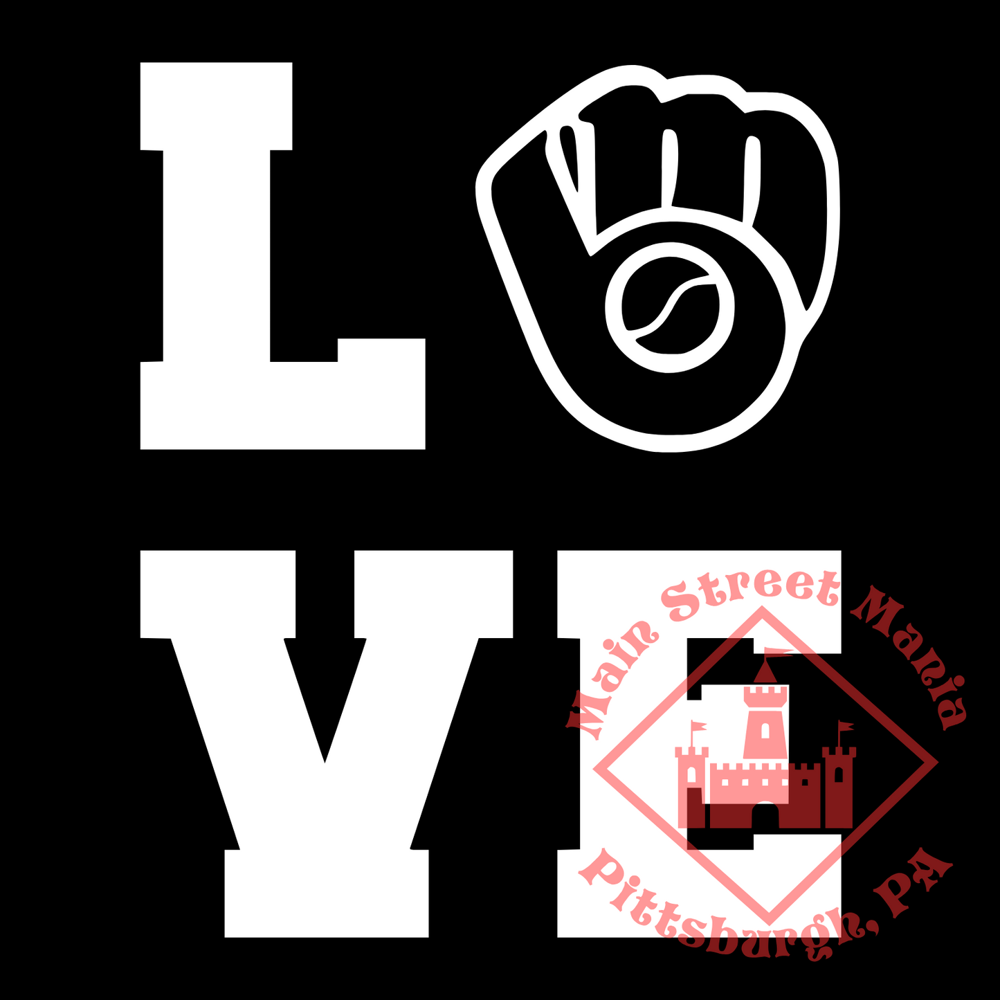 Milwaukee Brewers Love Sticker Decal