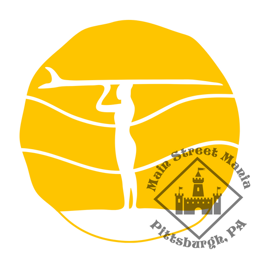 Sunset Surfer Silhouette Sticker Decal