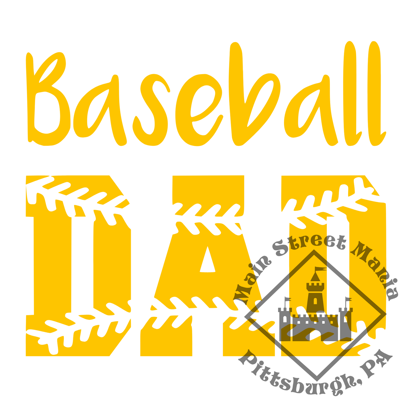 Baseball Dad Sticker Decal