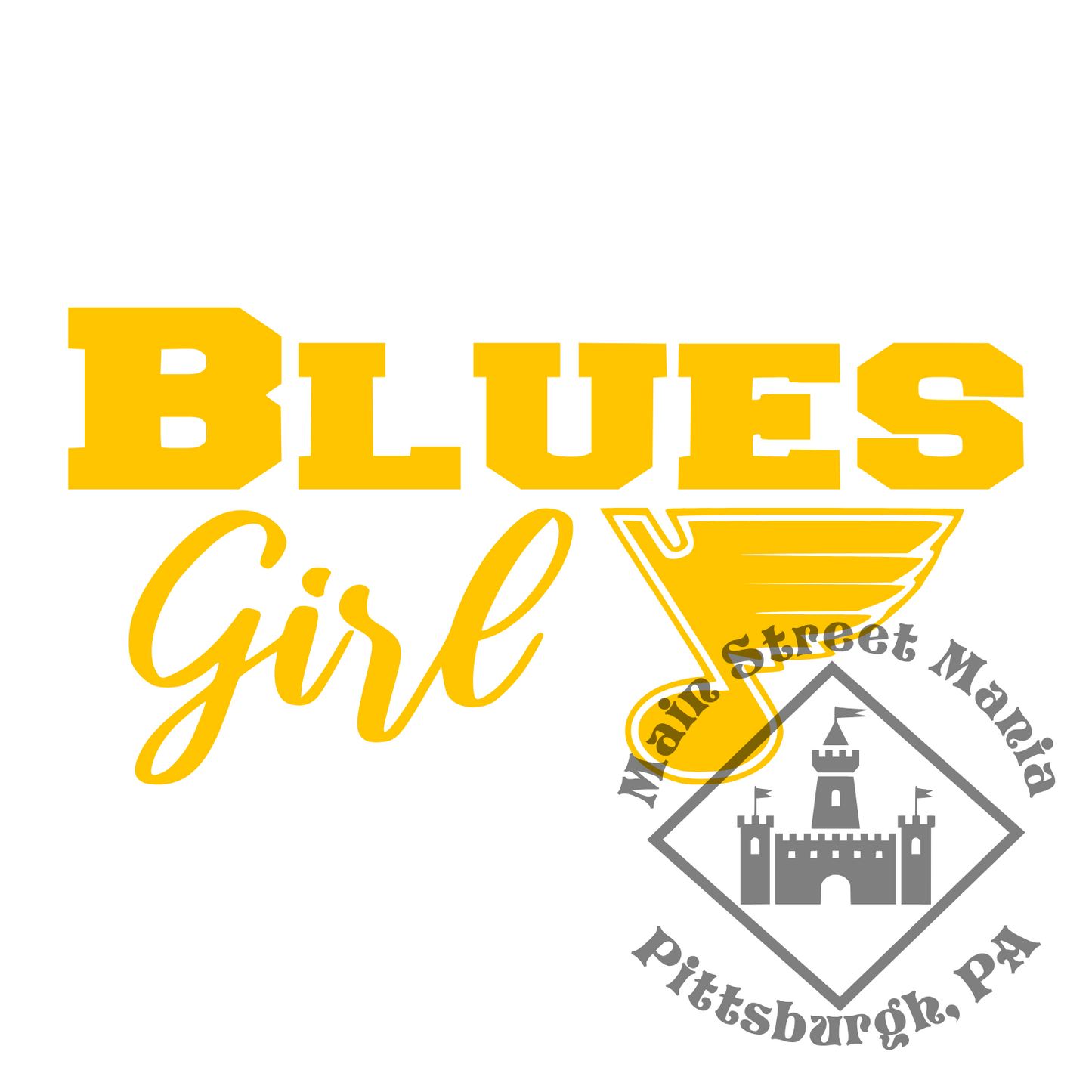 Blues Girl Sticker Decal