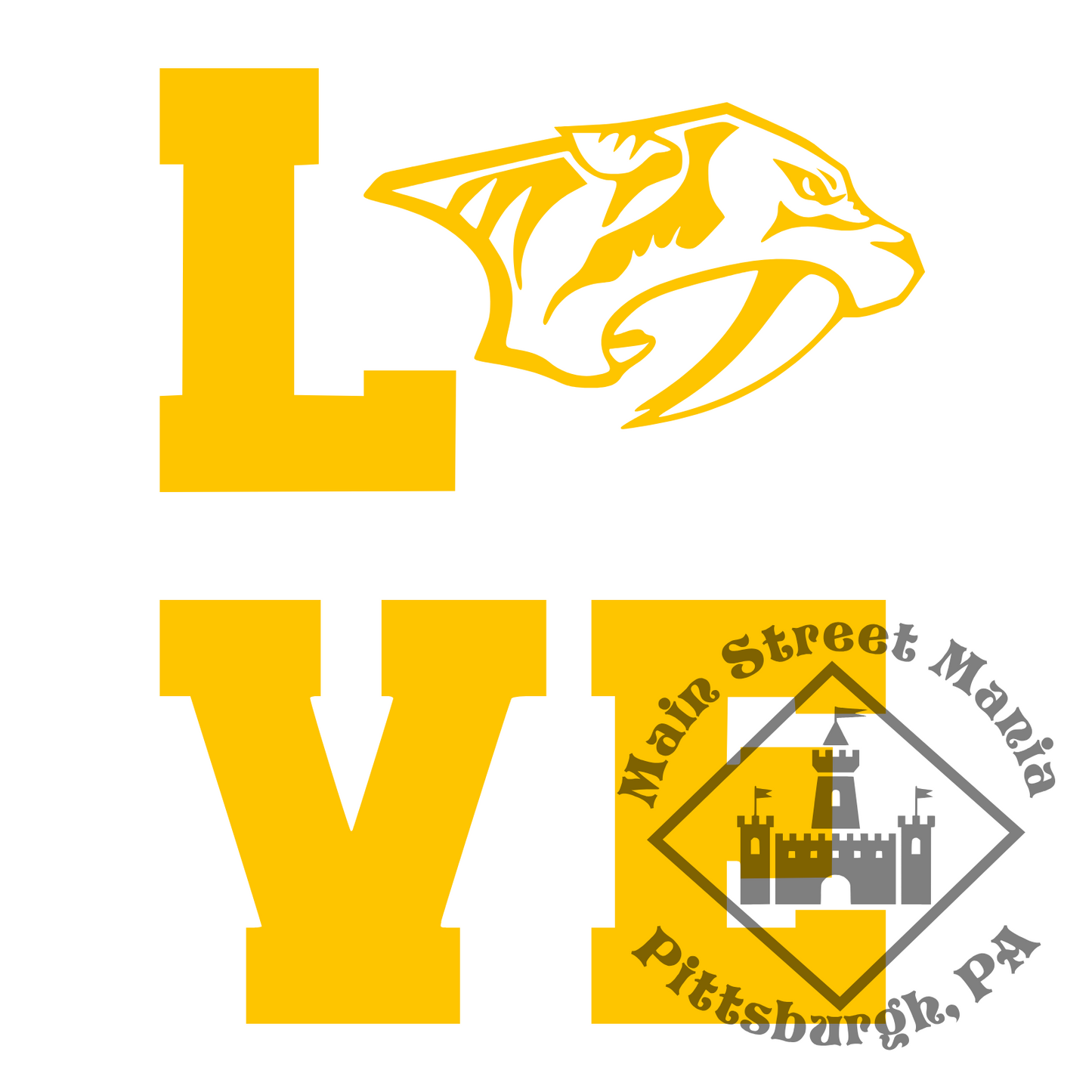 Predators Love Sticker Decal