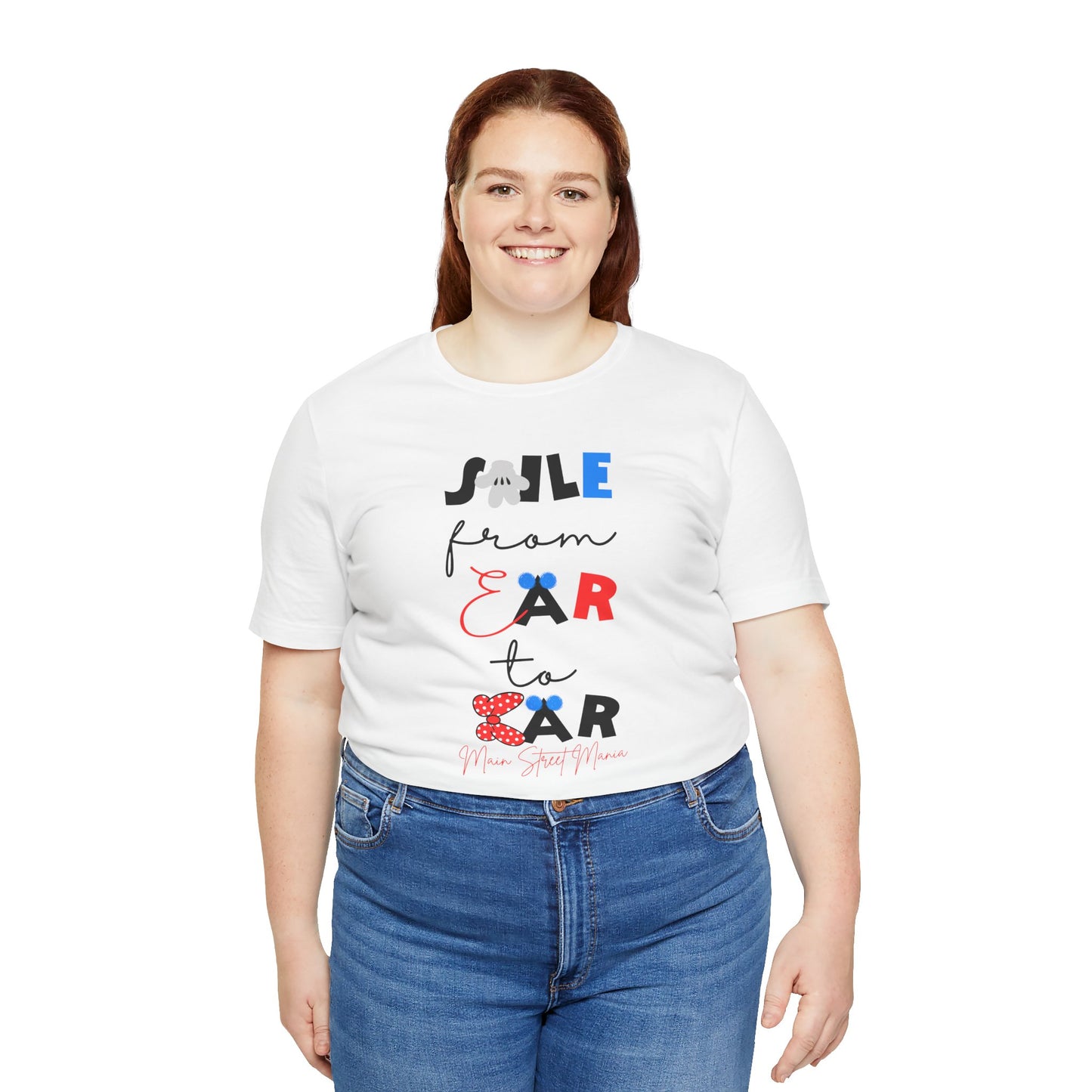 Smile From Ear to Ear Graphic Tee – Cute Disney-Inspired Typography Shirt