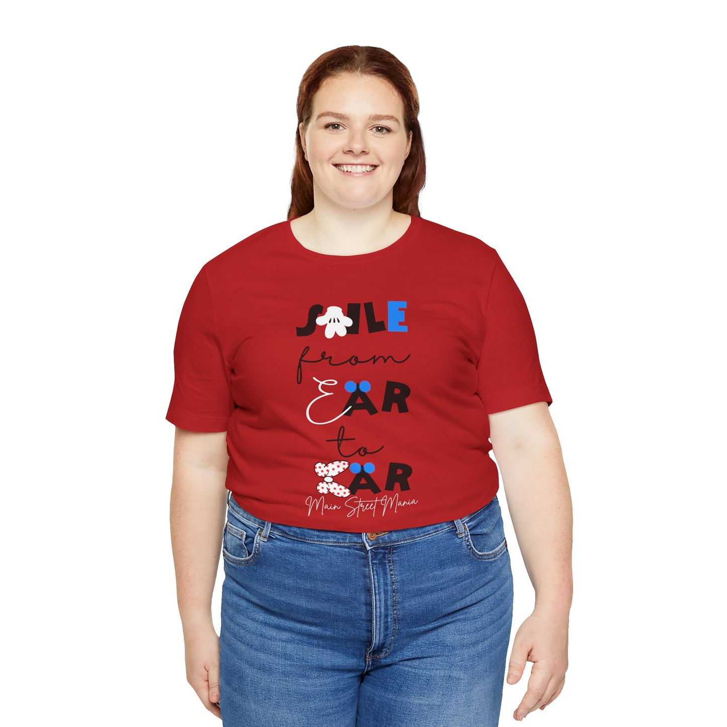 Smile From Ear to Ear Graphic Tee – Cute Disney-Inspired Typography Shirt