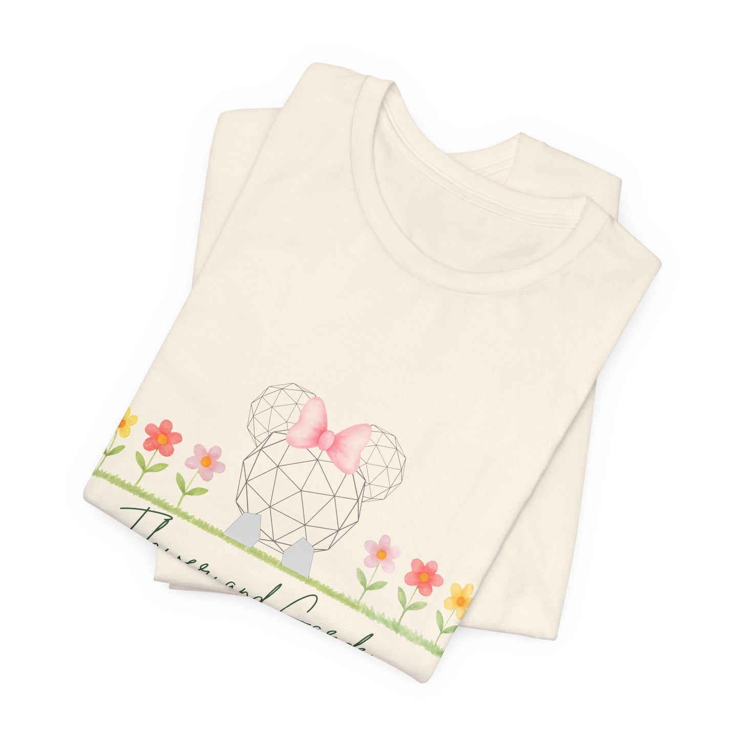 Floral Tee — "Flowers and Garden" Cute Botanical Graphic Shirt