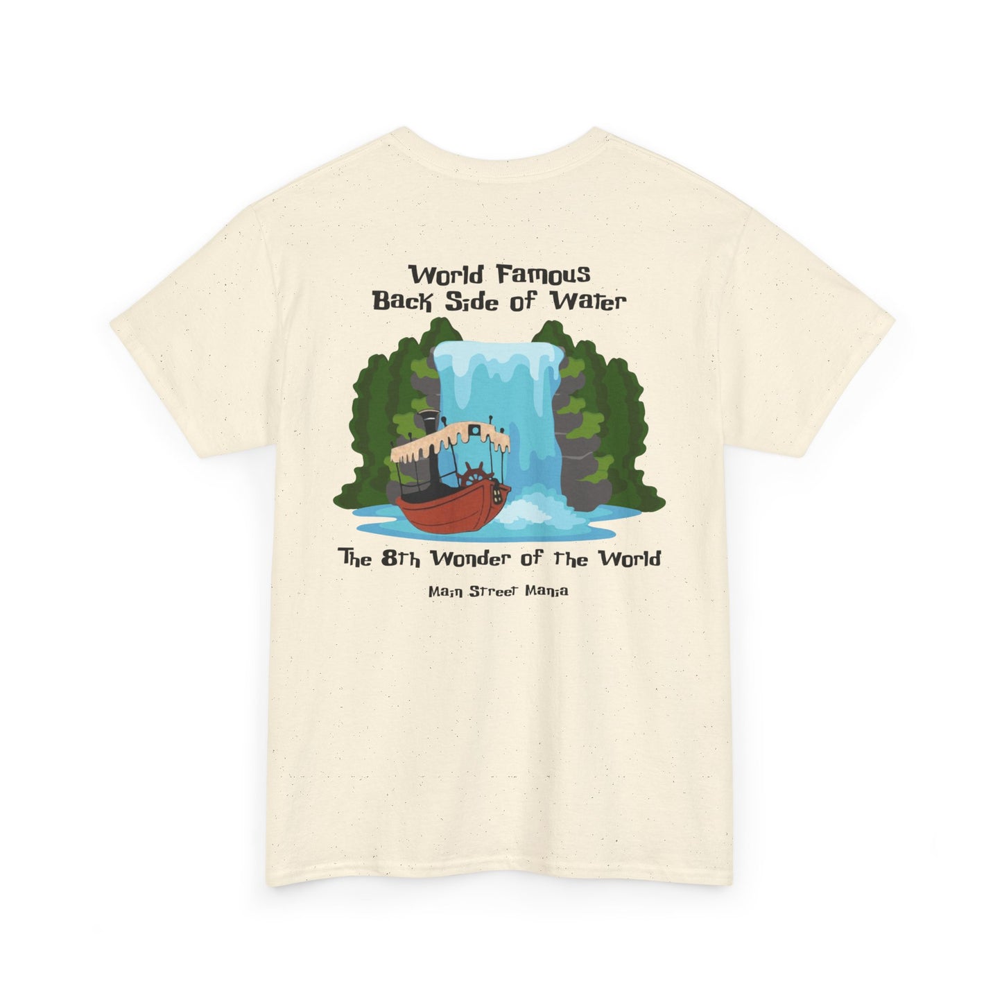 World Famous Back Side of Water Tee, Unisex Cotton T-Shirt, Adventure Apparel, Travel Gift, Nature Lover Shirt, Fun Souvenir Clothing