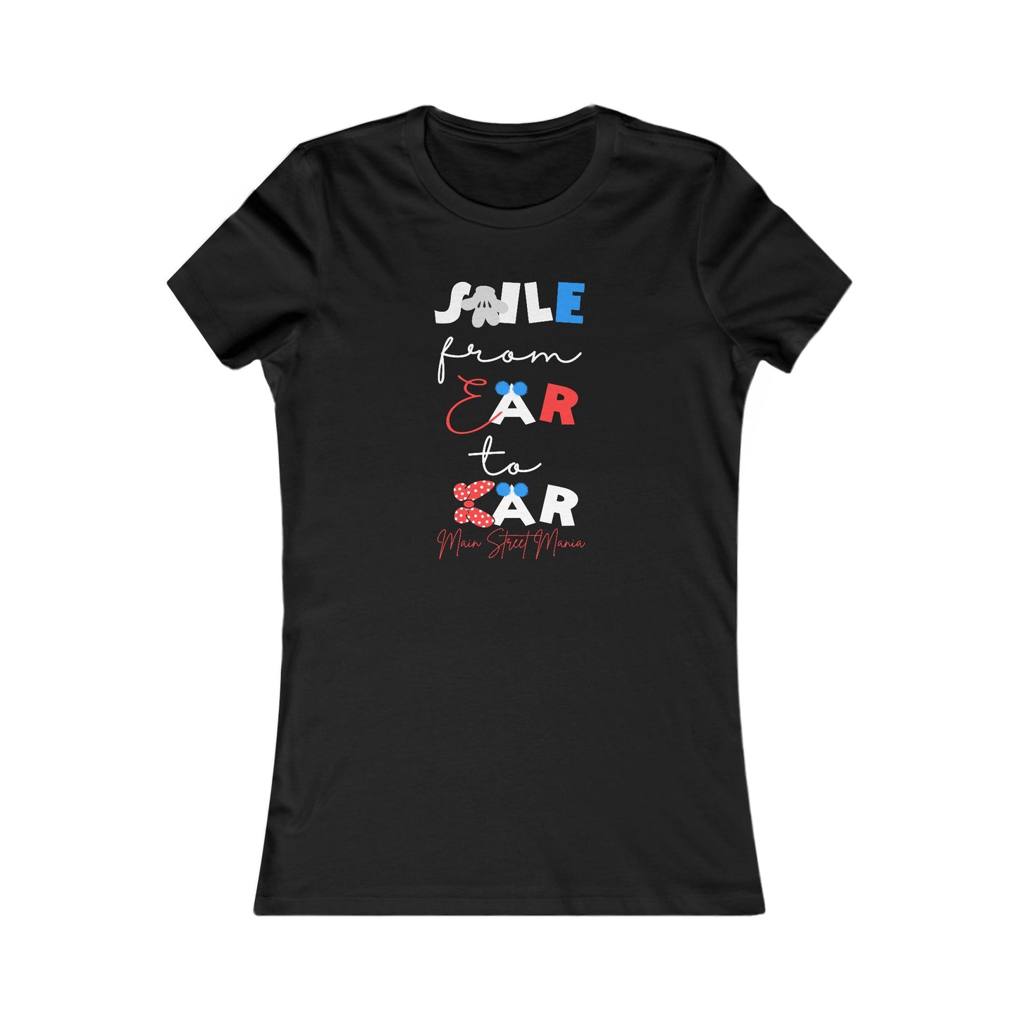 Smile From Ear to Ear Women’s Tee – Cute Vintage Minnie Mouse Inspired Graphic Shirt