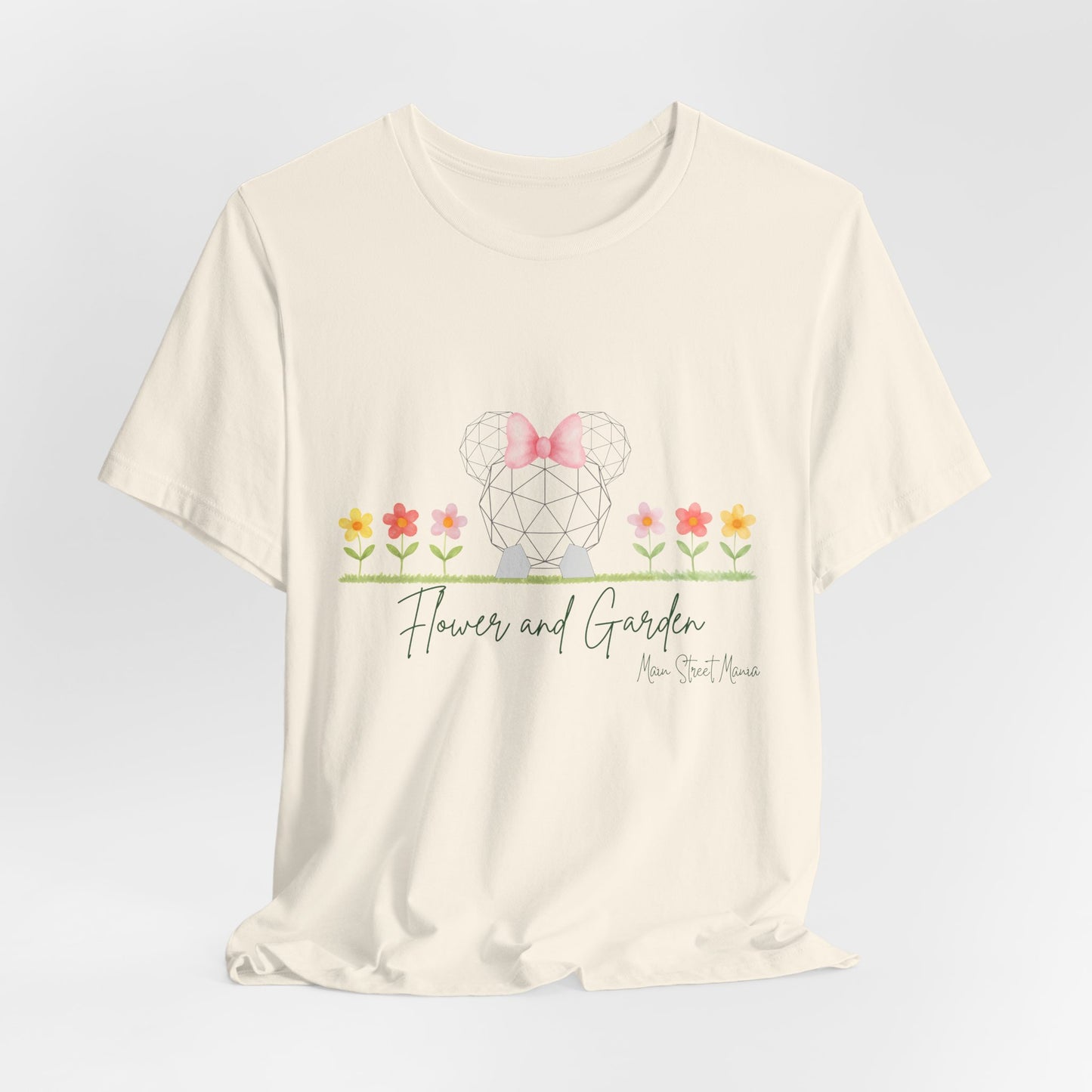 Floral Tee — "Flowers and Garden" Cute Botanical Graphic Shirt