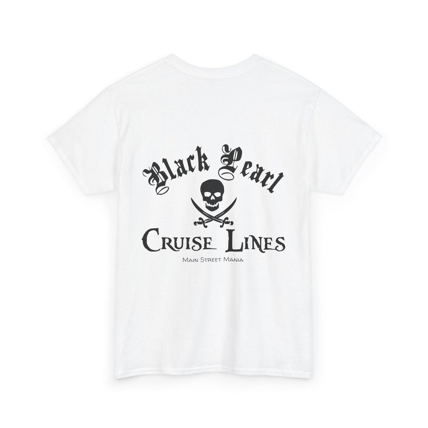 Black Pearl Cruise Lines Pirate Themed Unisex Heavy Cotton Tee