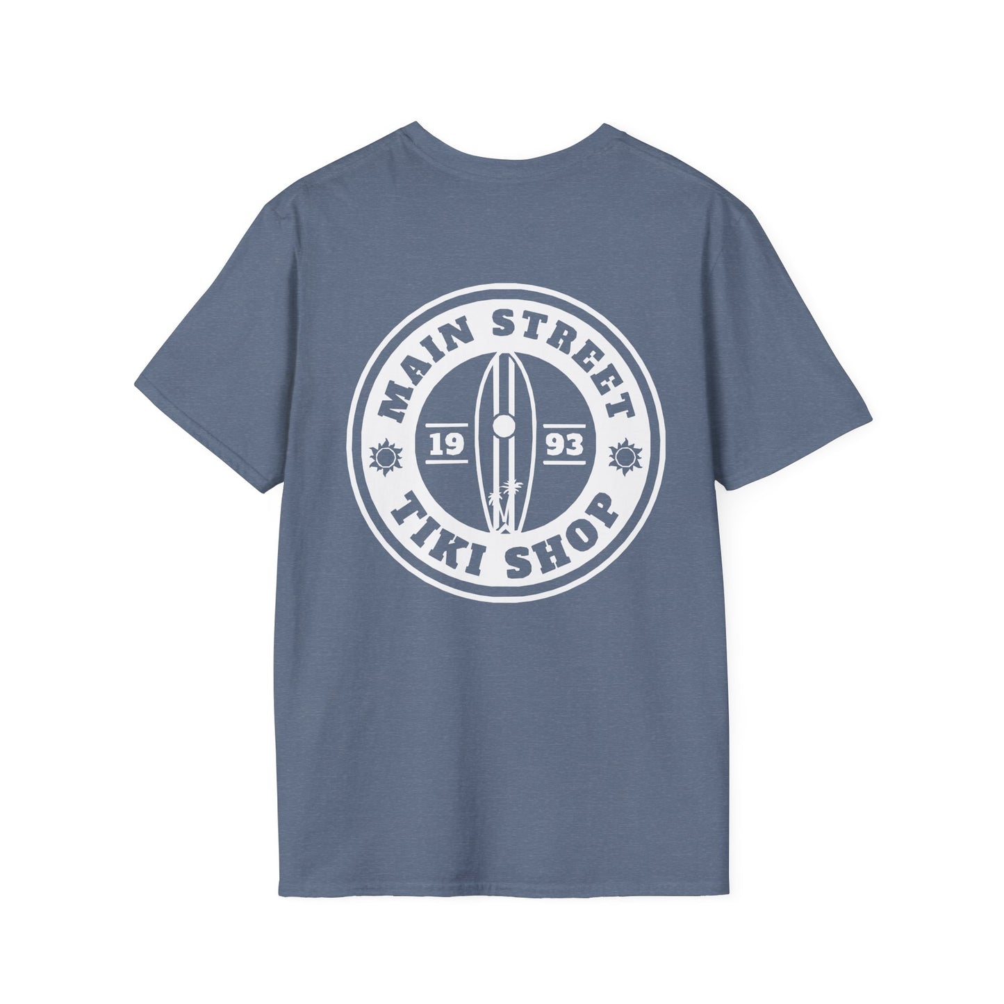 T-Shirt — Main Street Tiki Shop Vintage Surf Logo (Established 1993)