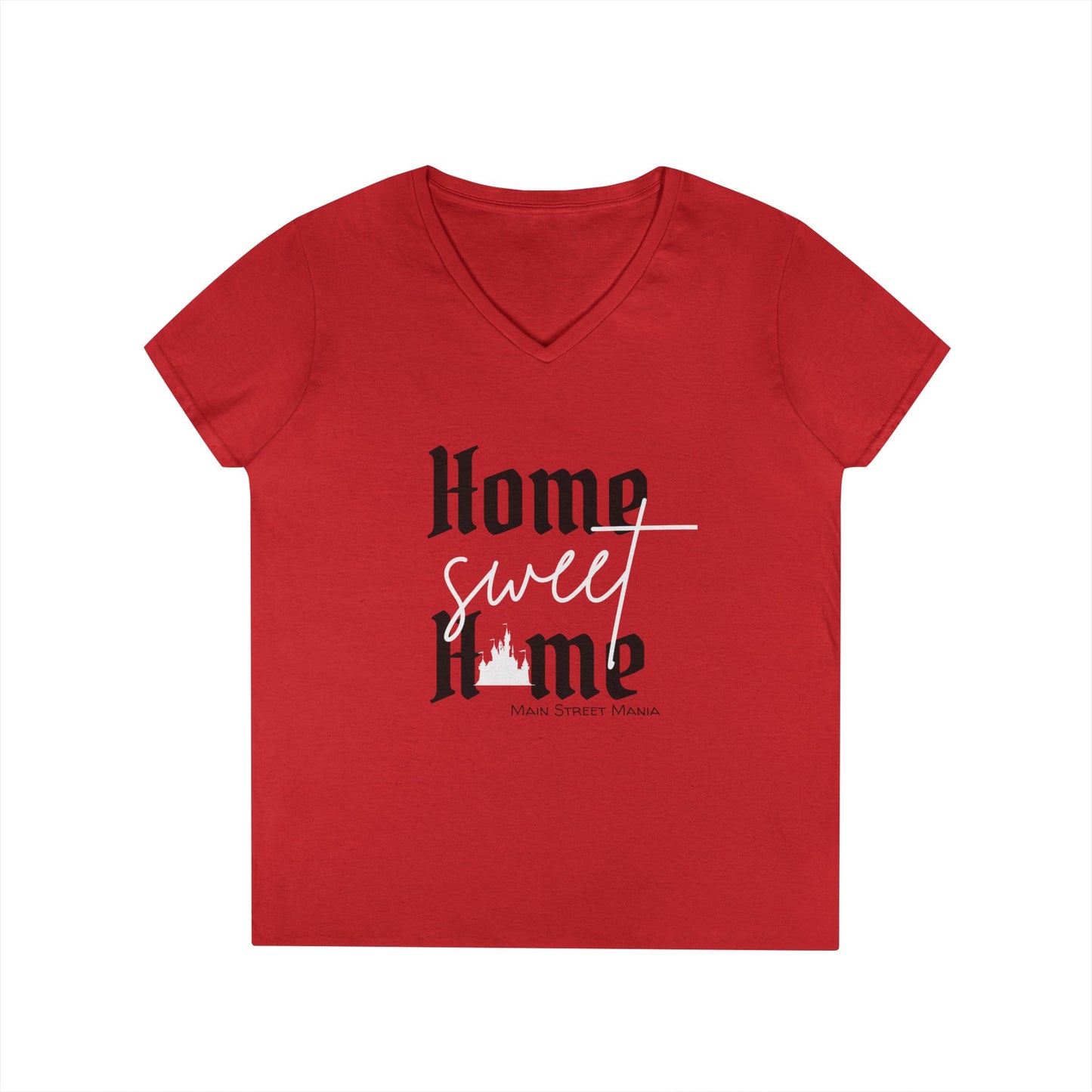 Home Sweet Home V-Neck T-Shirt Disneyland Castle Inspired