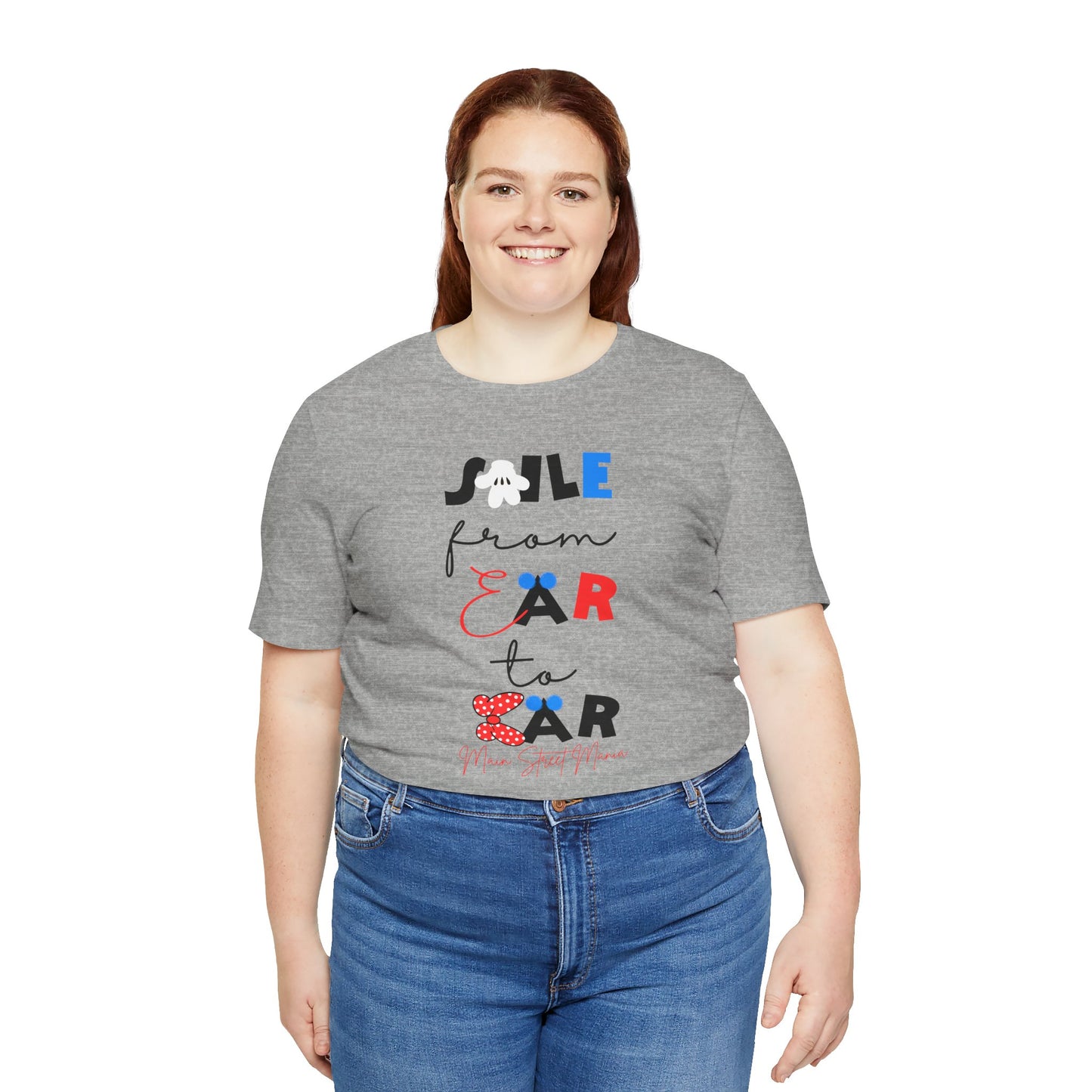 Smile From Ear to Ear Graphic Tee – Cute Disney-Inspired Typography Shirt