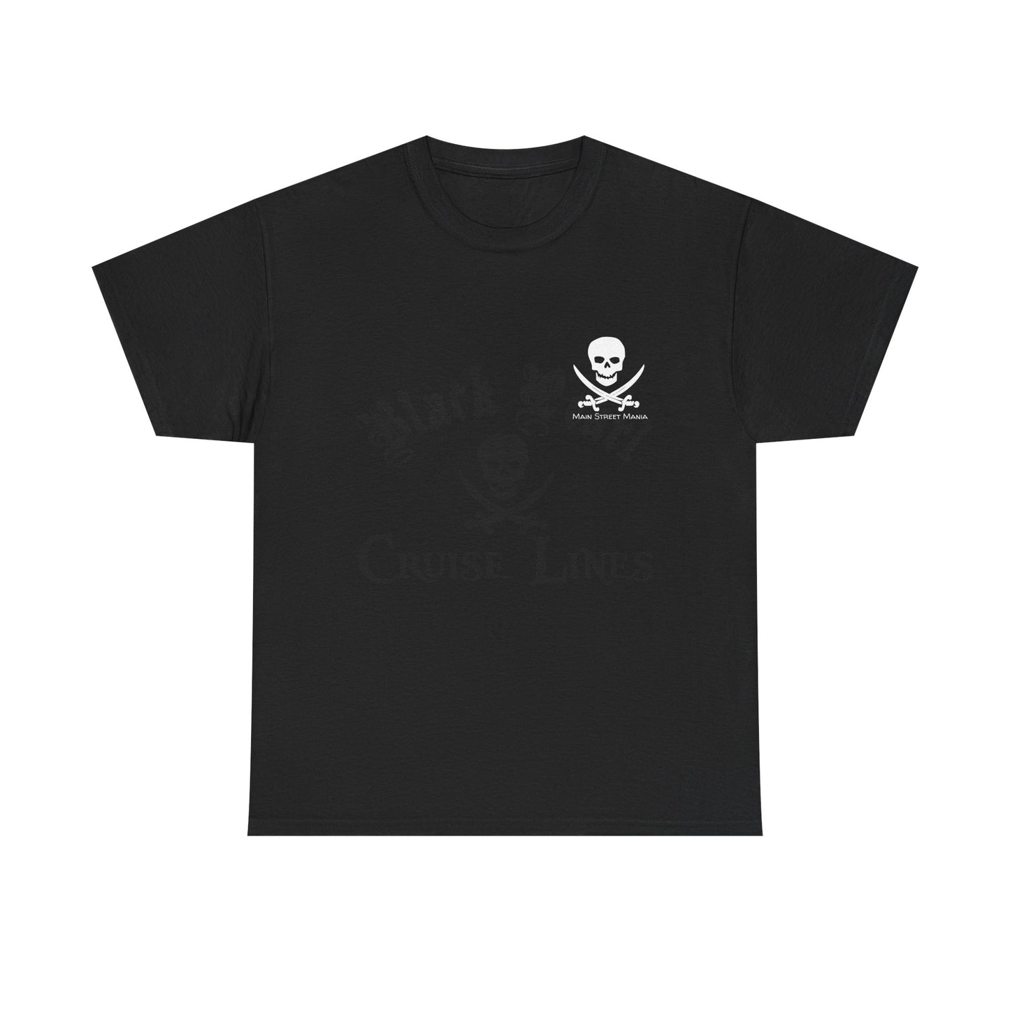 Black Pearl Cruise Lines Pirate Themed Unisex Heavy Cotton Tee