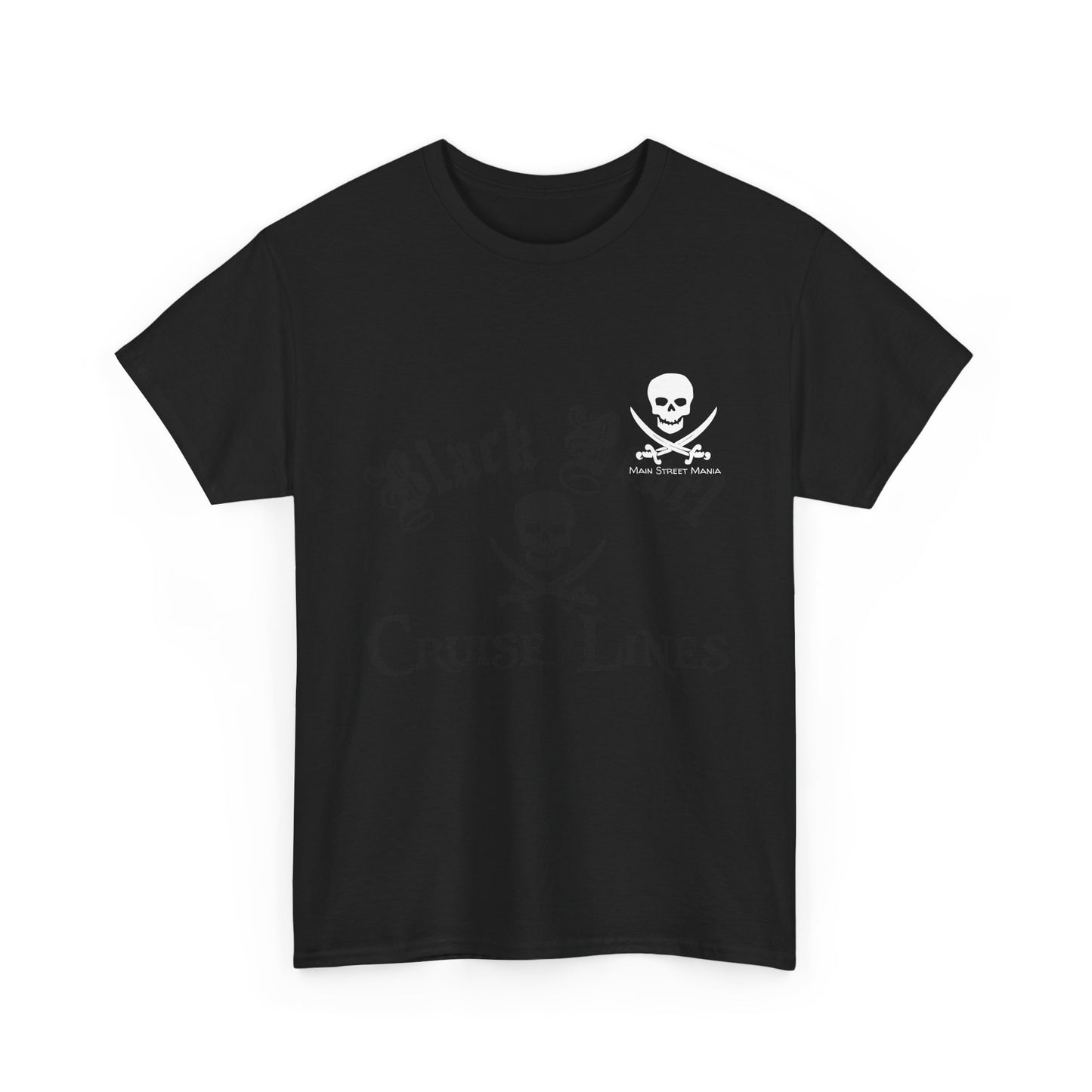 Black Pearl Cruise Lines Pirate Themed Unisex Heavy Cotton Tee
