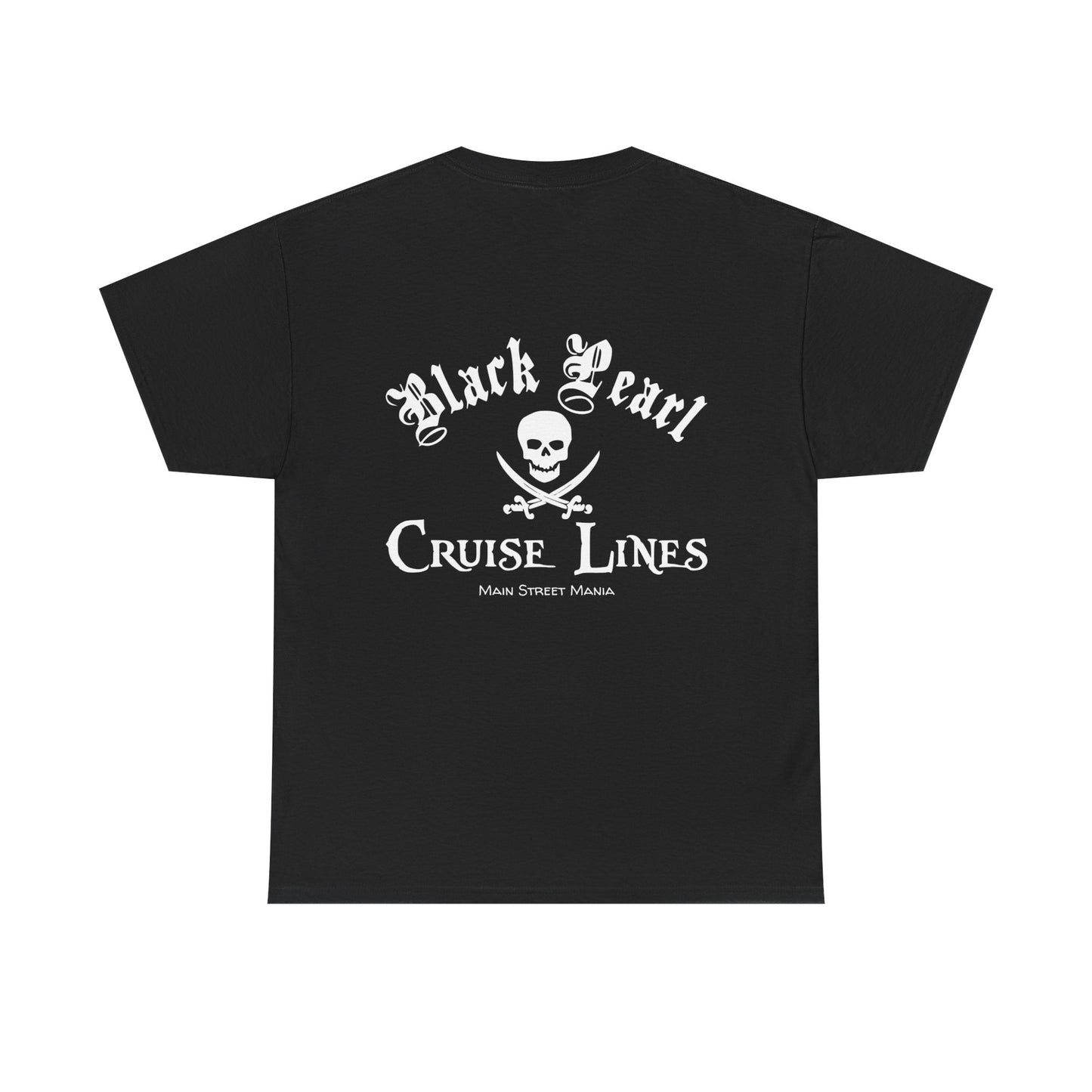 Black Pearl Cruise Lines Pirate Themed Unisex Heavy Cotton Tee