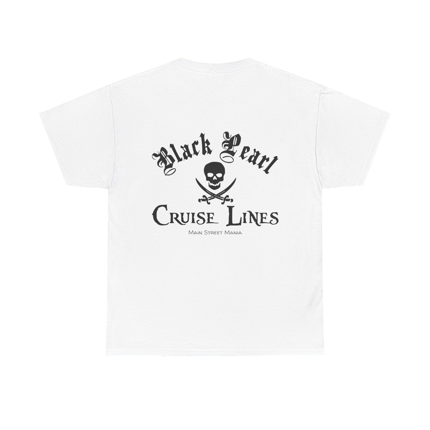 Black Pearl Cruise Lines Pirate Themed Unisex Heavy Cotton Tee