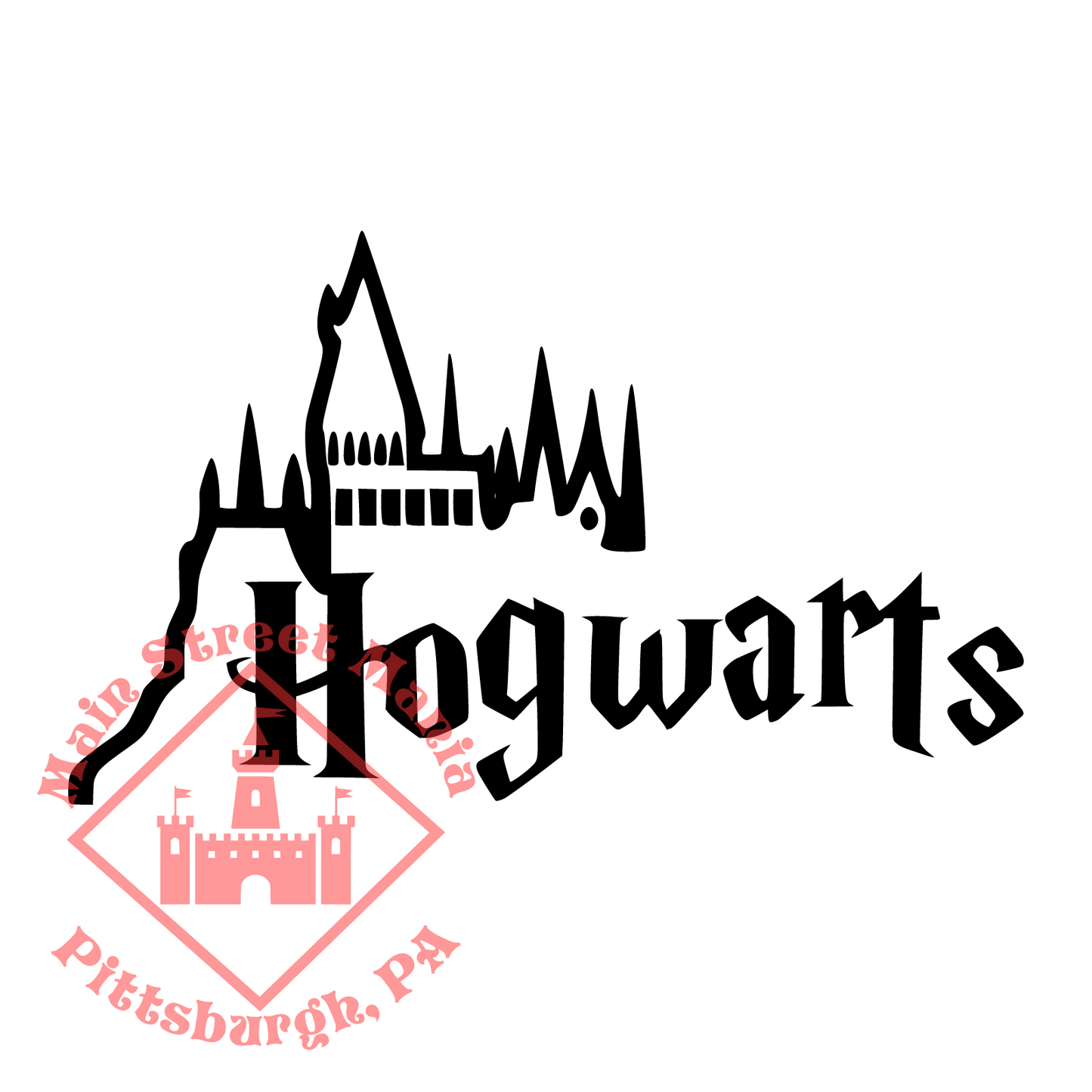 Hogwarts Skyline Sticker Decal