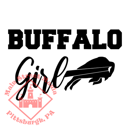 Buffalo Bills Girl Sticker Decal