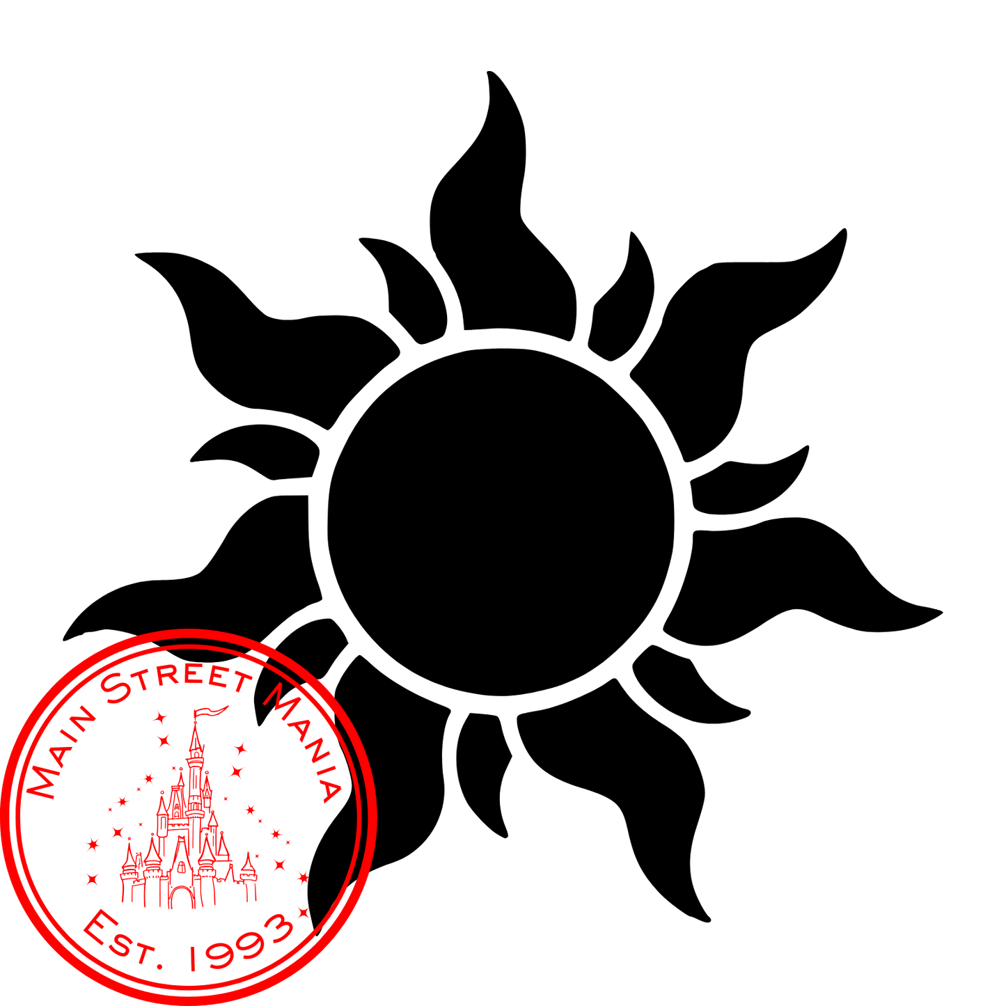 Tangled Sun Sticker Decal