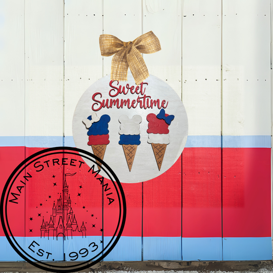 Sweet Summertime Mickey Ice Cream Sign