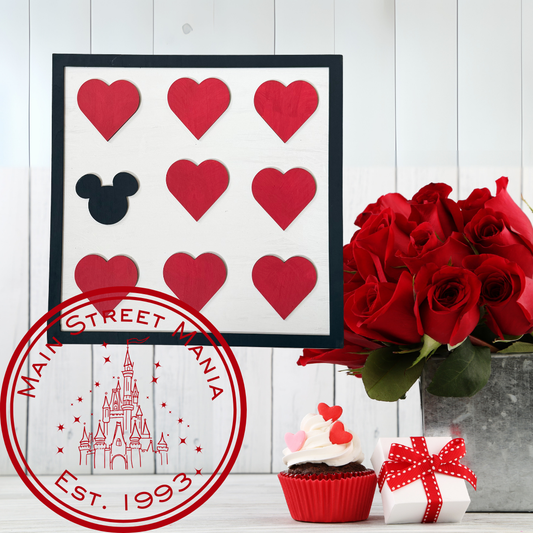 Mickey Tic Tac Toe Love Sign