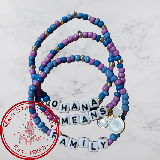 Ohana Means Family Stack Bracelets