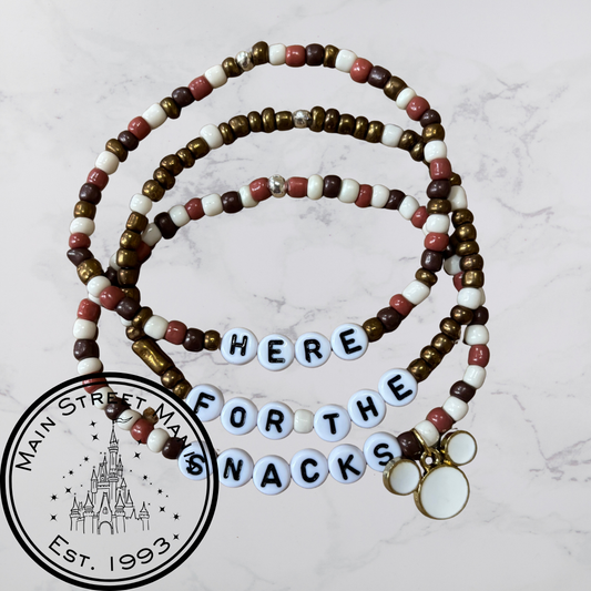 Here For The Snacks Stack Bracelet Set