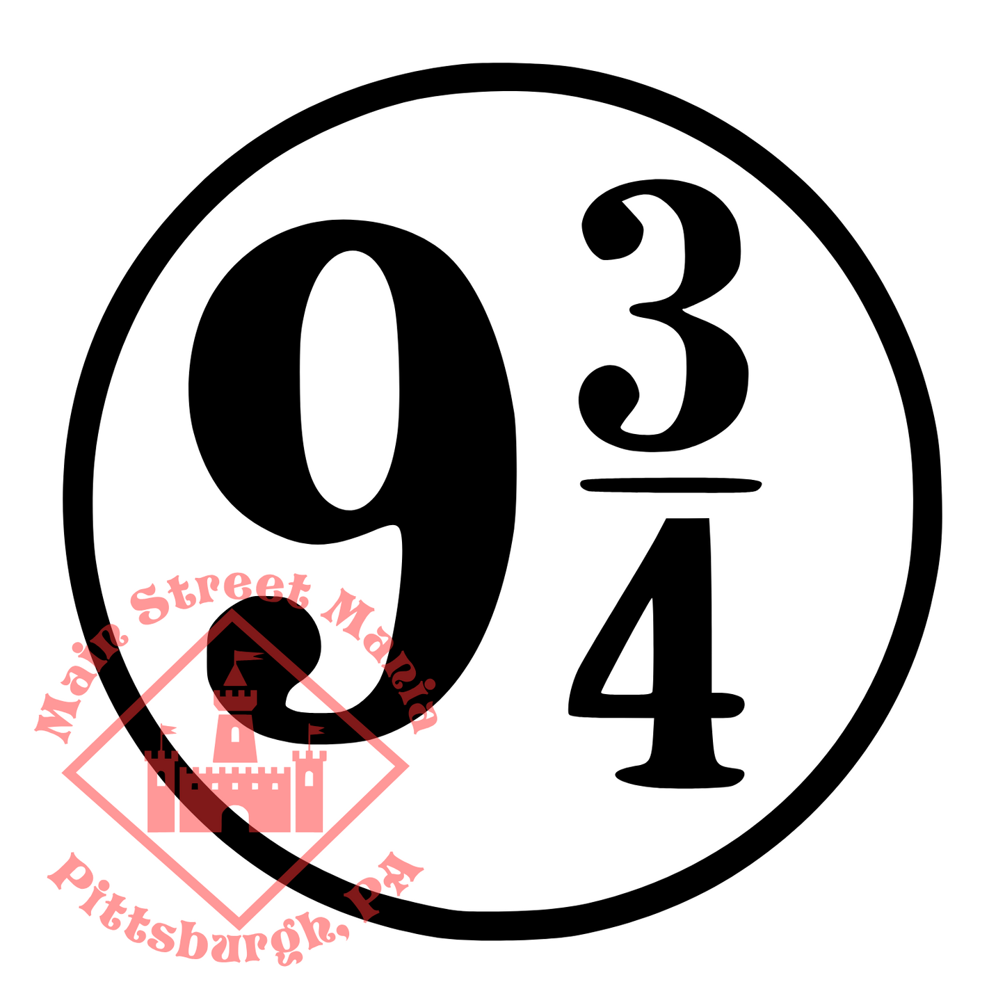 Platform 9 3/4 Decal Sticker