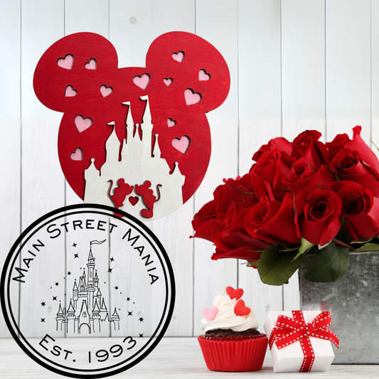 Valentine Mickey Castle Sign